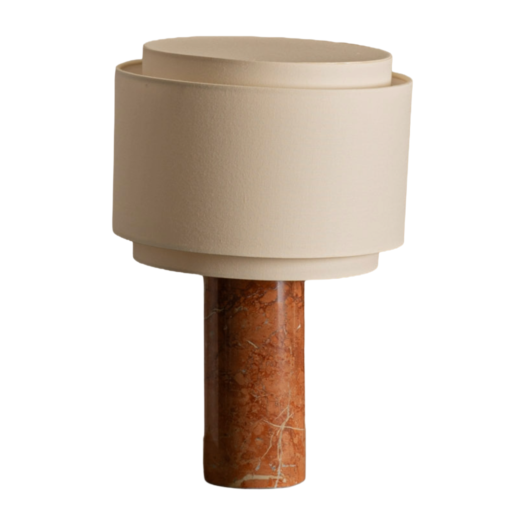 Tischlampe PIPITO DOUBLE roter Marmor