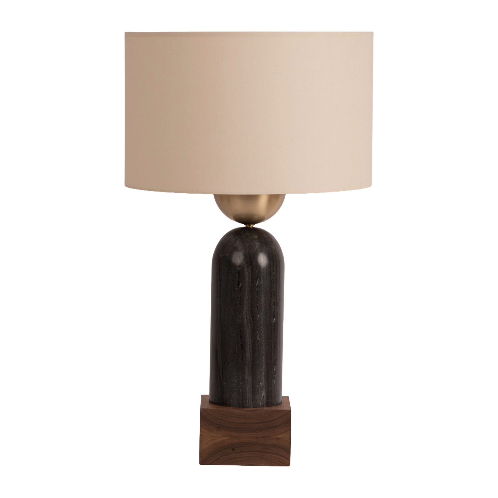 Tischlampe PEONA KELO schwarzer Marmor