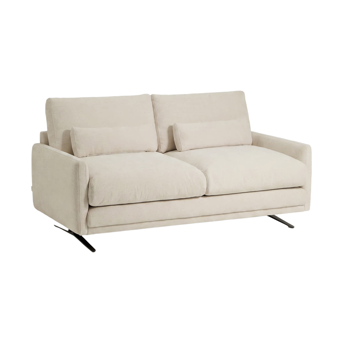 Zweisitzer-Sofa VELIRO beige Chenille