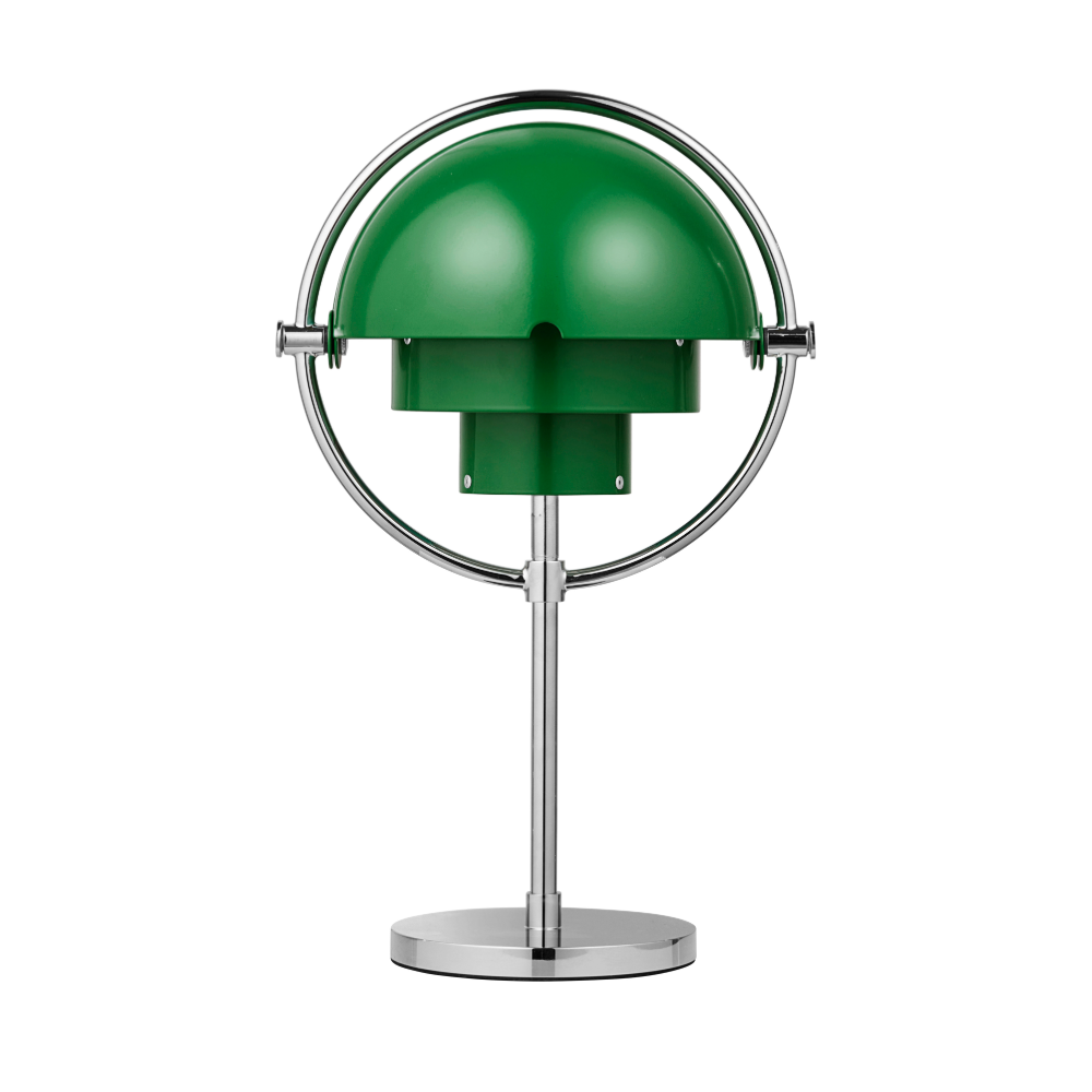 Lampa przenośna MULTI-LITE zielony z chromowaną podstawą