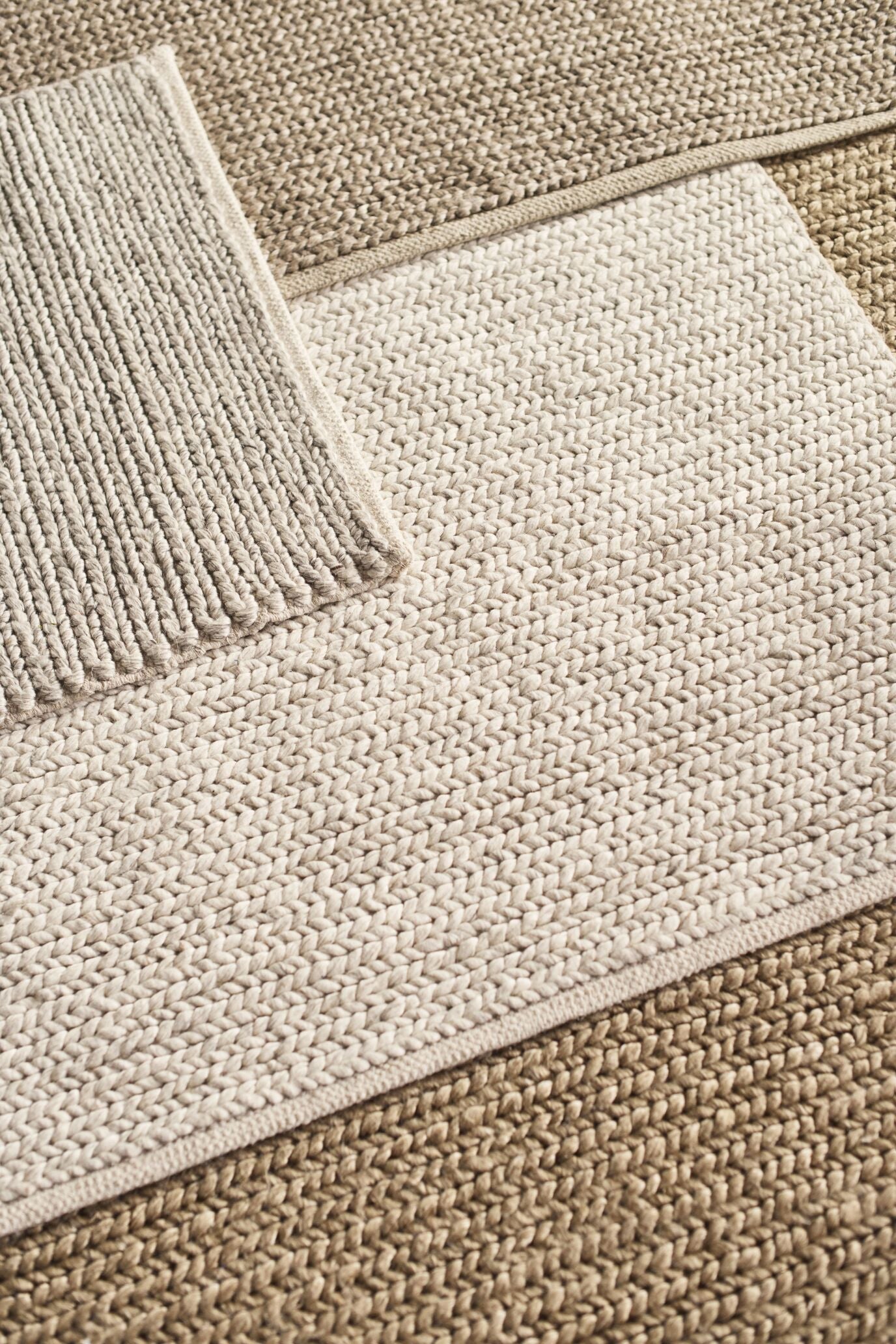 Grey Geflecht Teppich