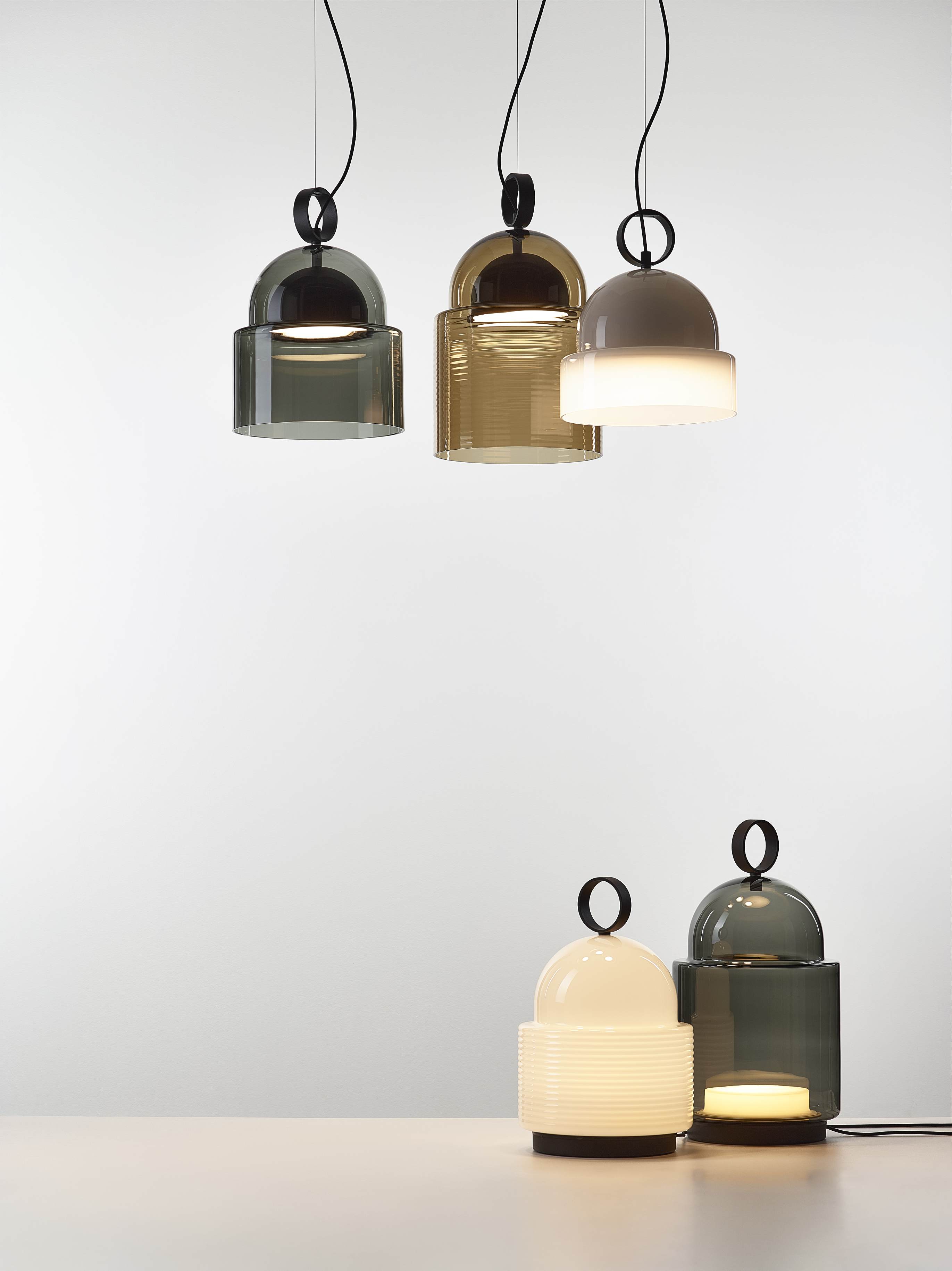 Hanging lamp Dome inflatable glass