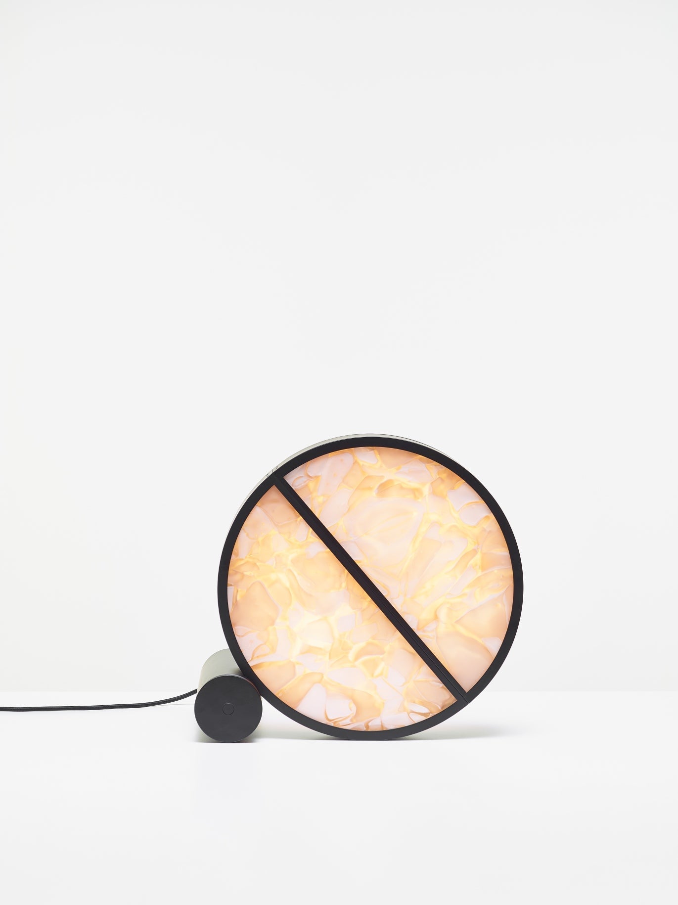 Geometric table lamp BokisGlass shiny glass