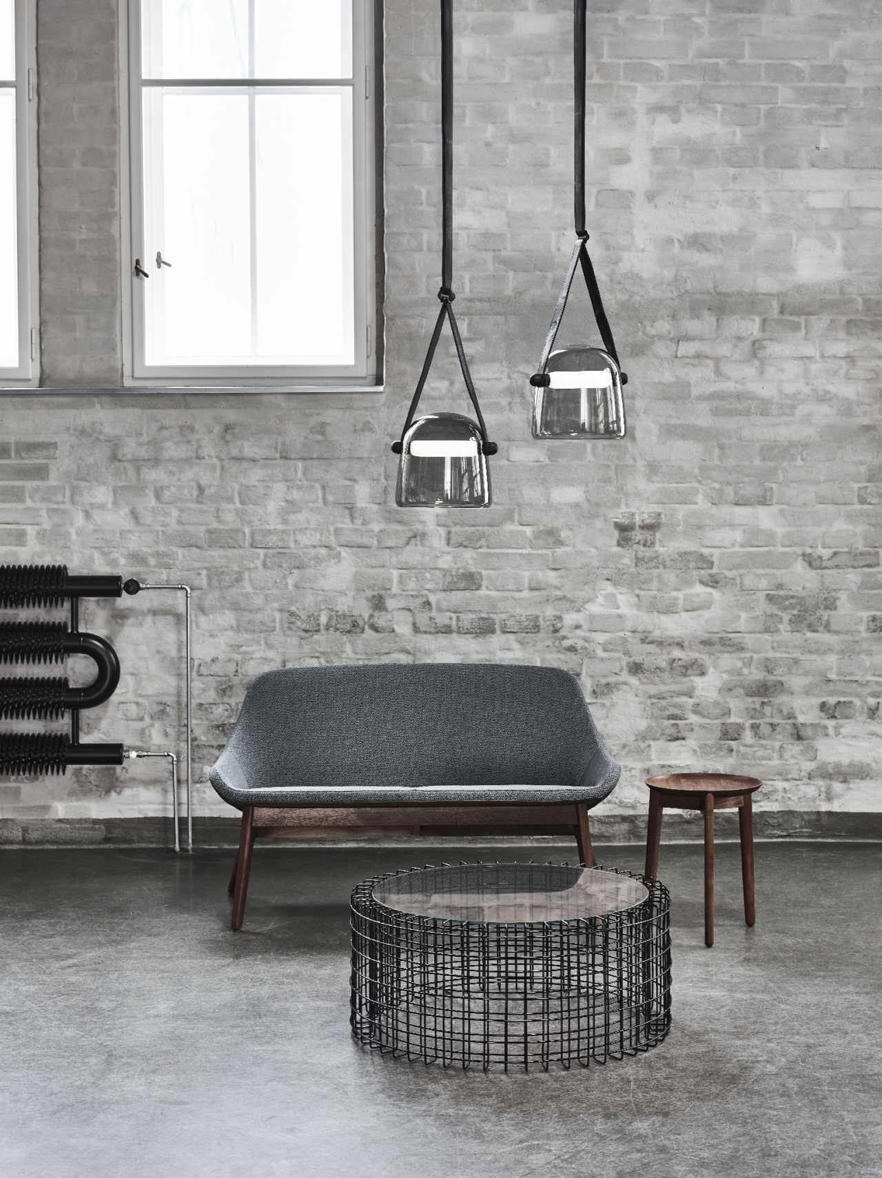 Hanging lamp Mona white headliner