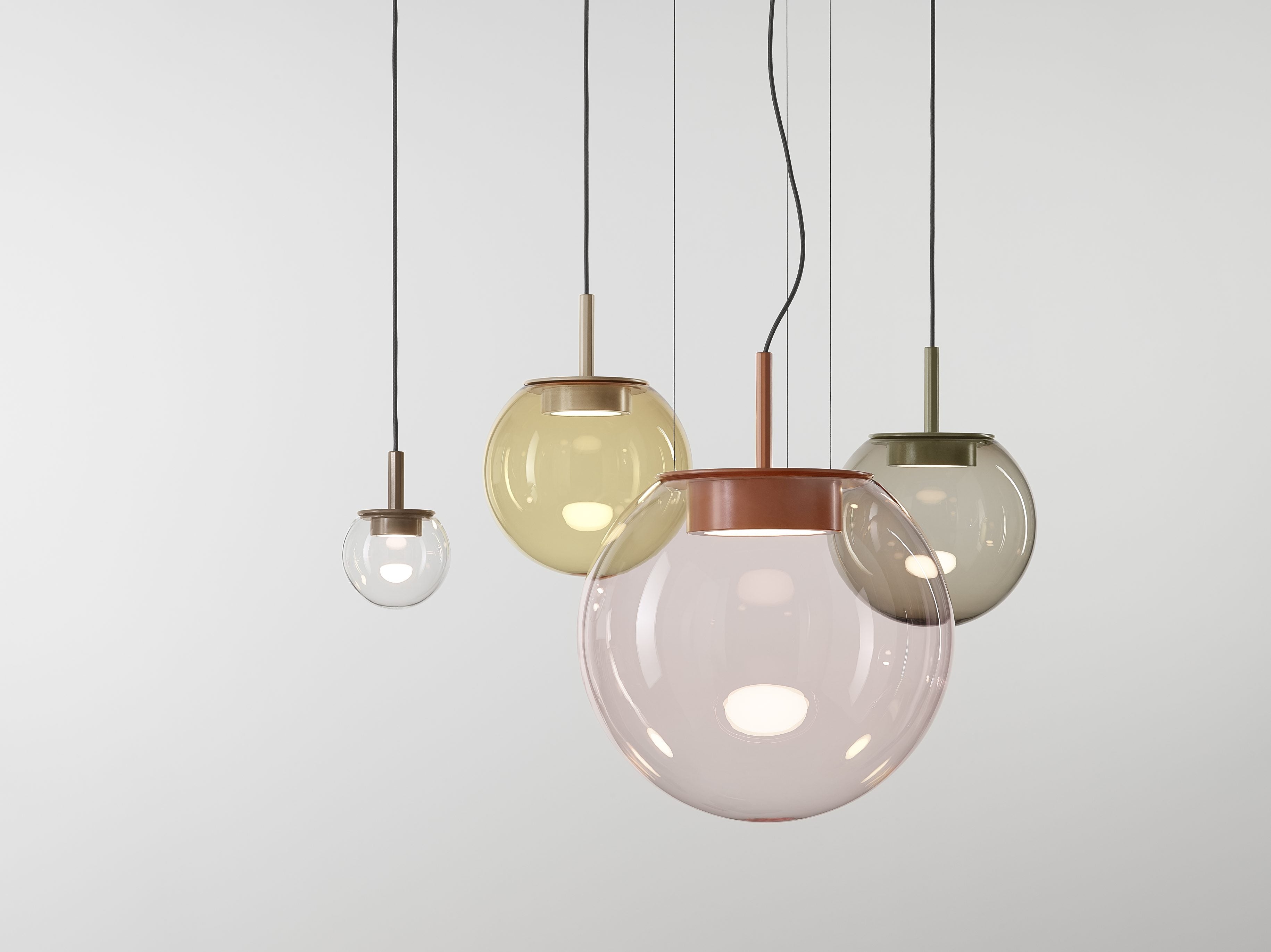 Hanging lamp orbis inflatable glass