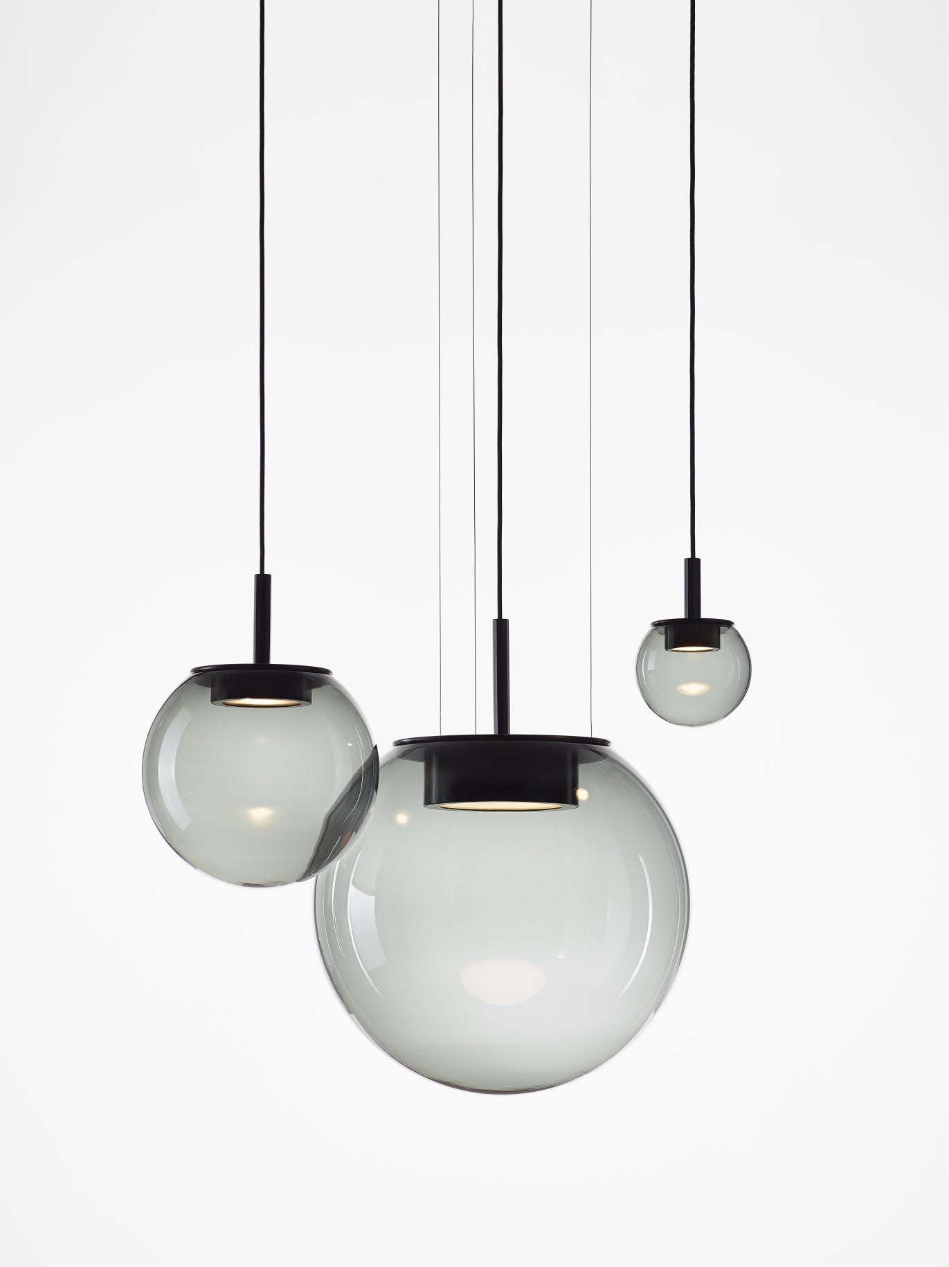 Hanging lamp orbis inflatable glass