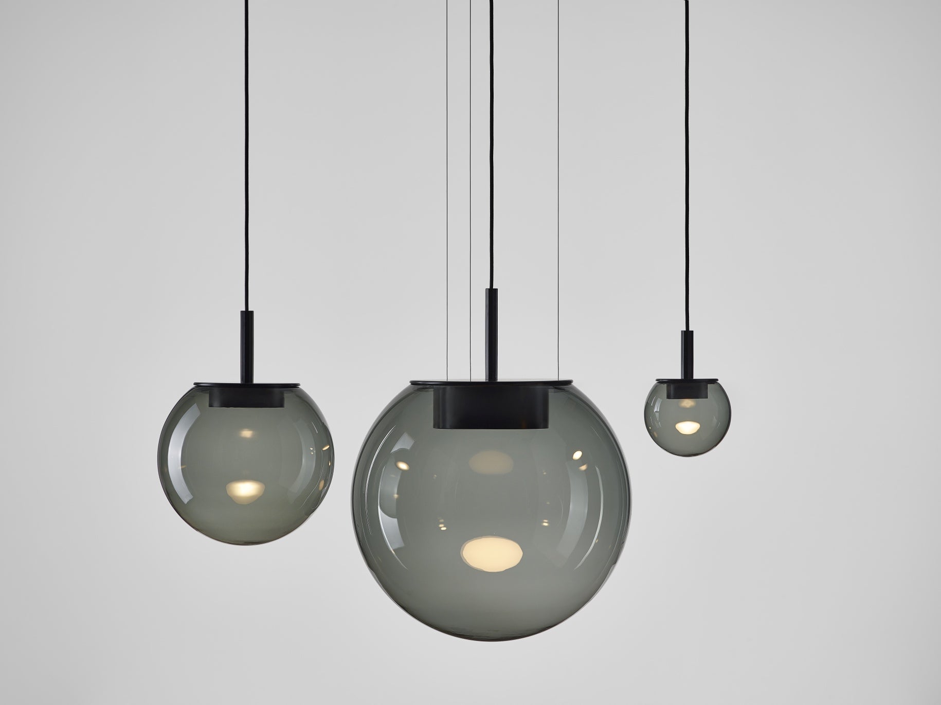 Hanging lamp orbis inflatable glass
