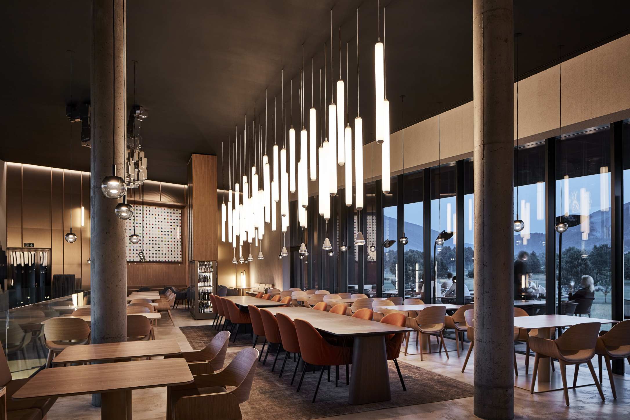 Hanging lamp orbis inflatable glass