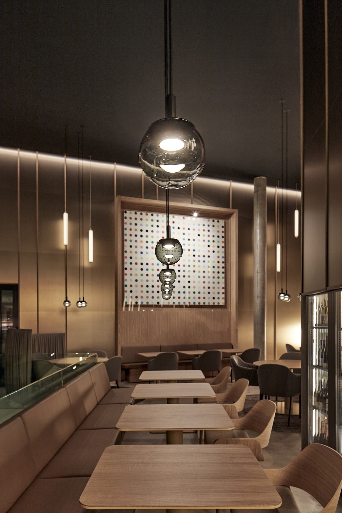 Hanging lamp orbis inflatable glass