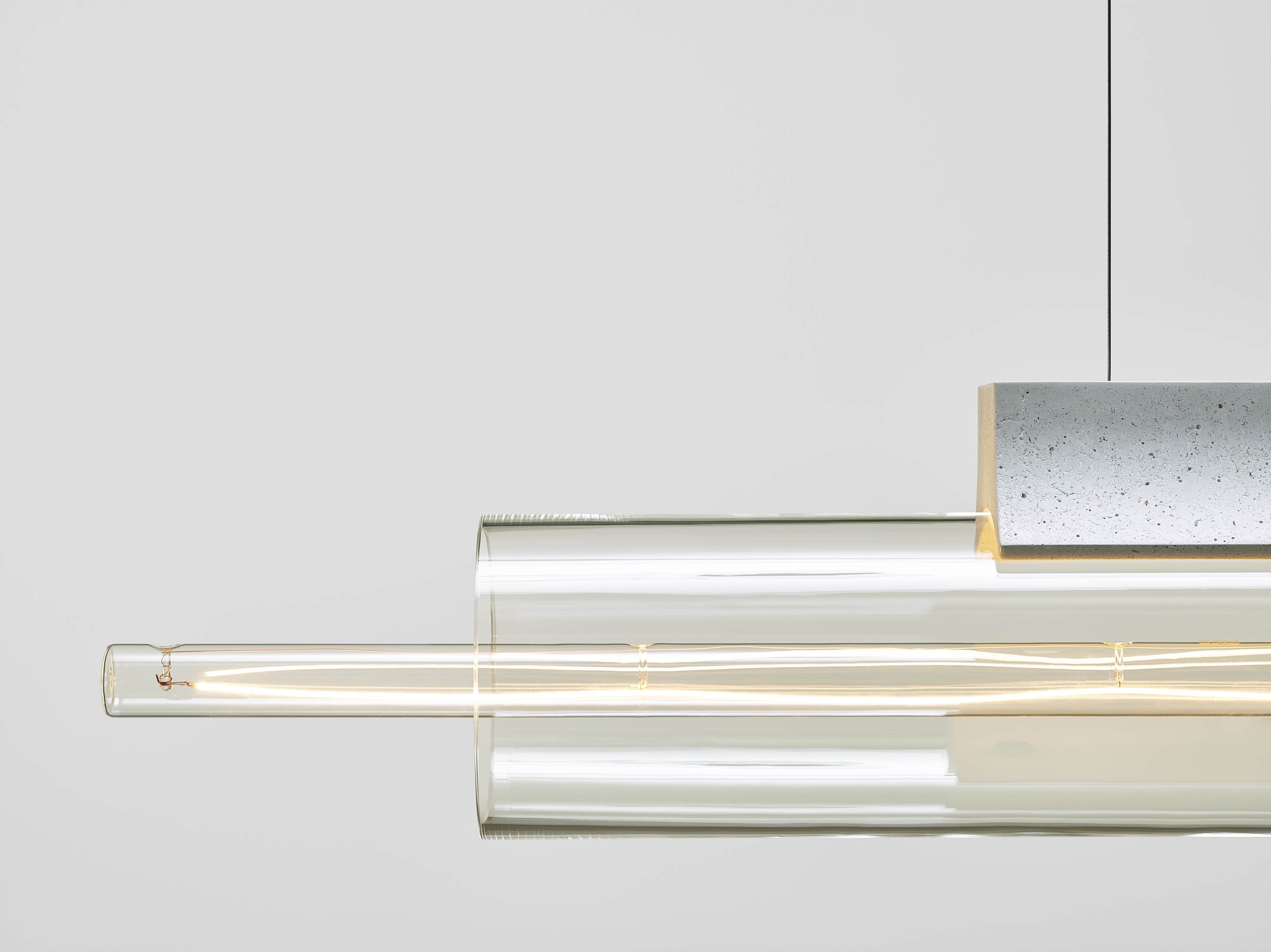 Overlay -Beton -Hang -Lampe