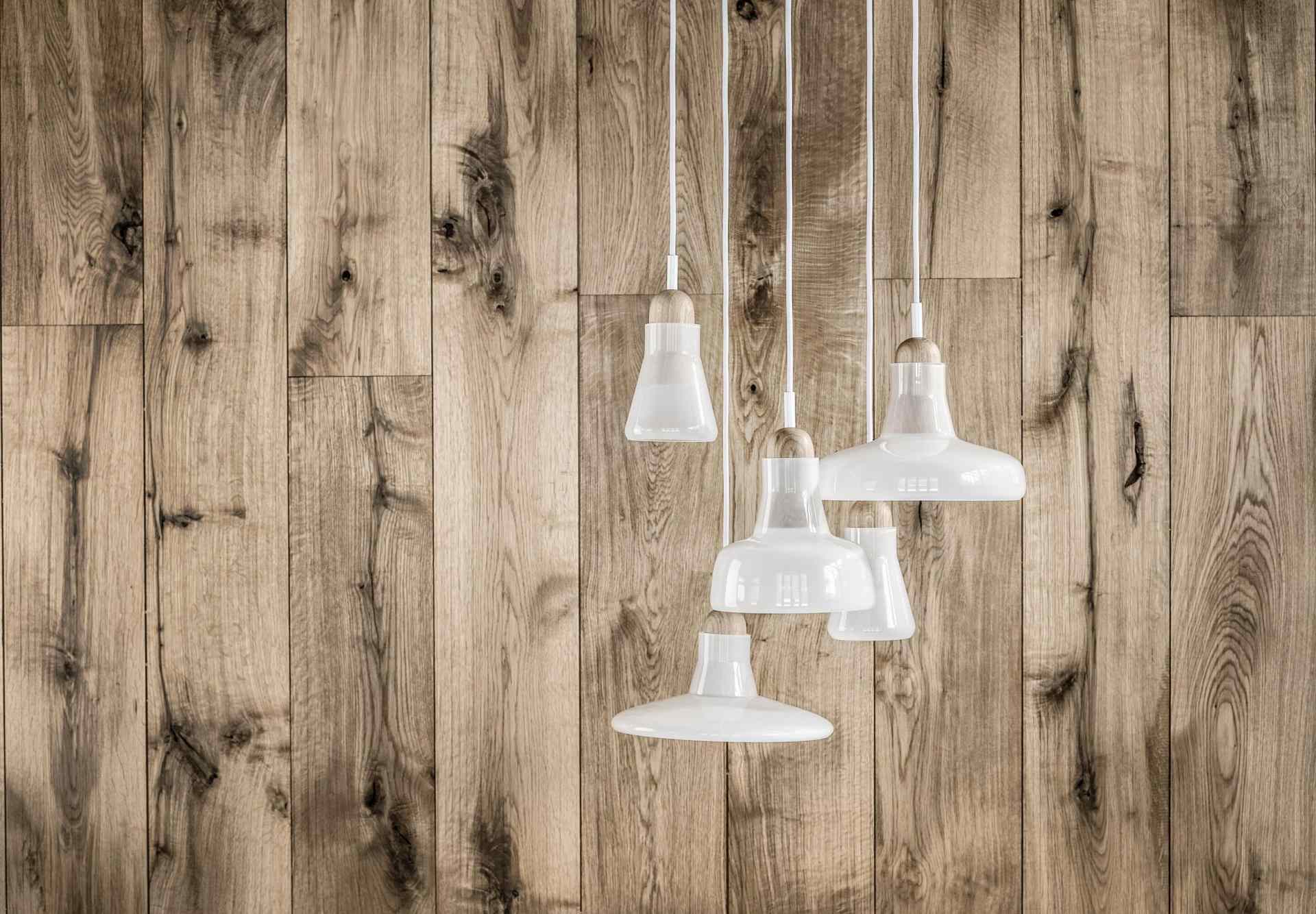 Schatten Hanging Lampe - Ring glänzendes Glas setzen