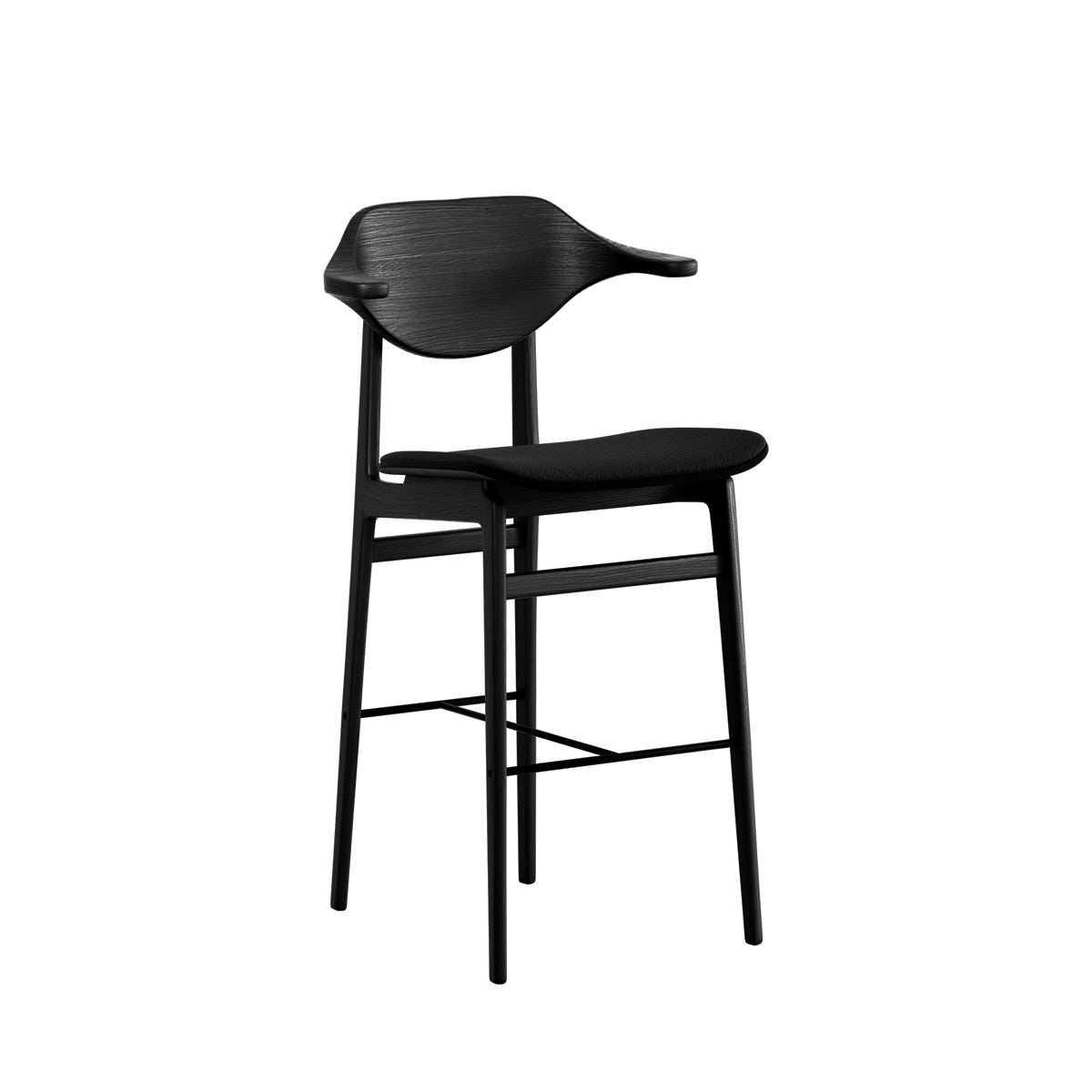 Krzesło barowe BUFALA personalizowane z drewnianą podstawą