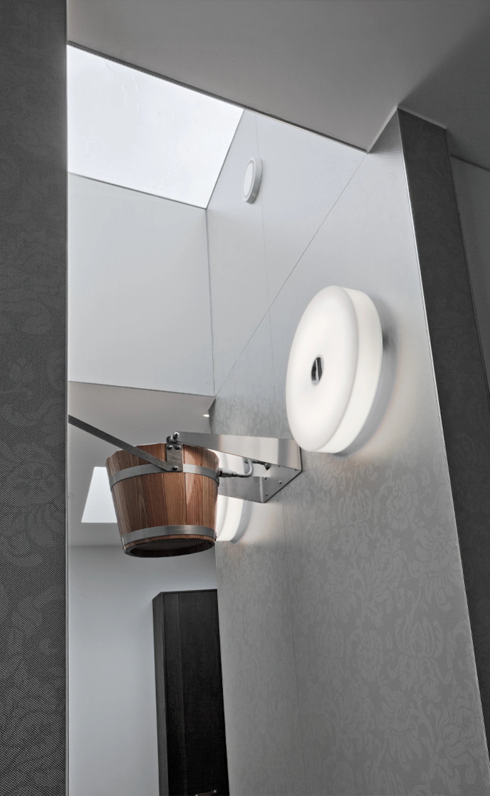 Ceiling BUTTON opal glass