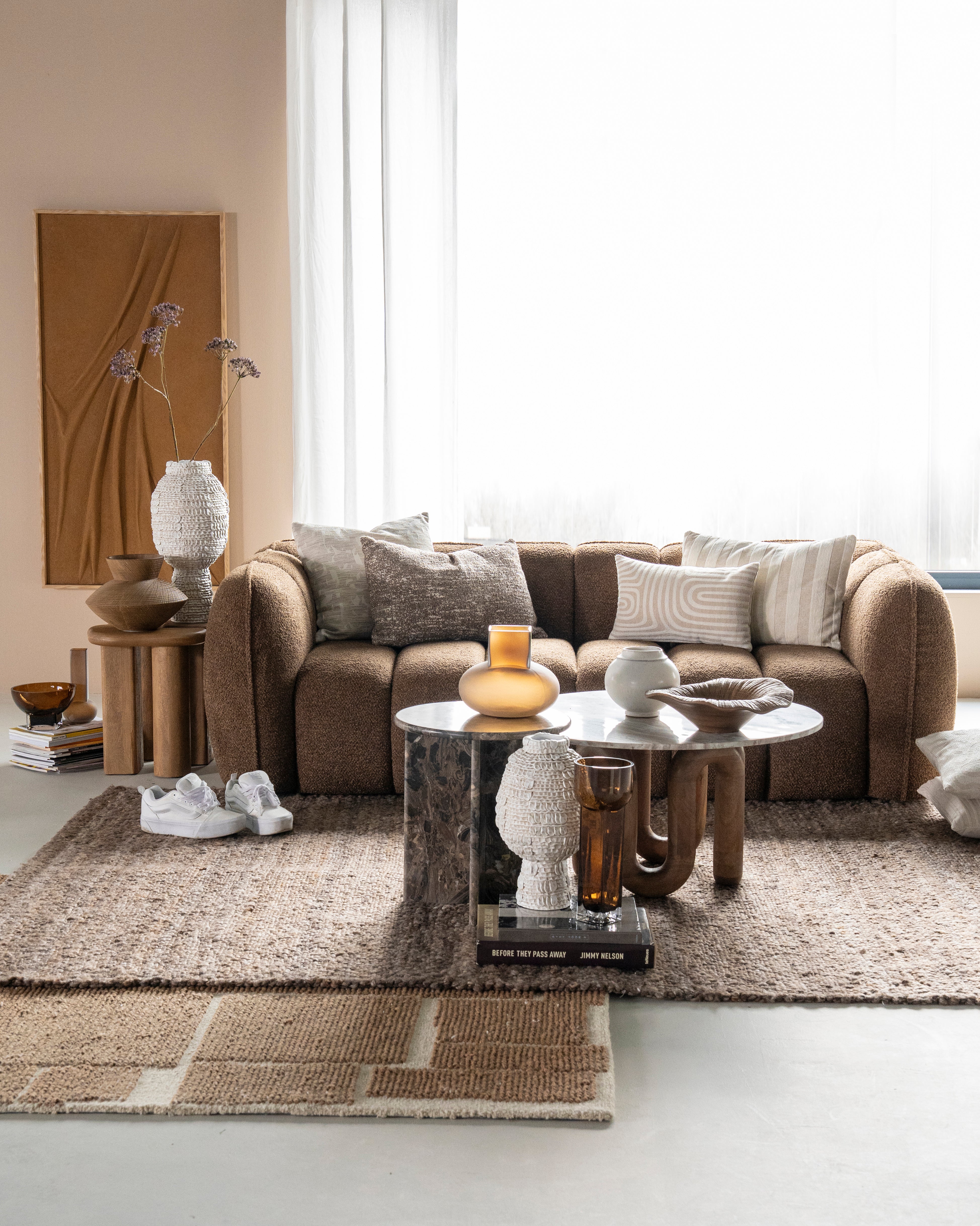 Sofa CUBETTO brązowy