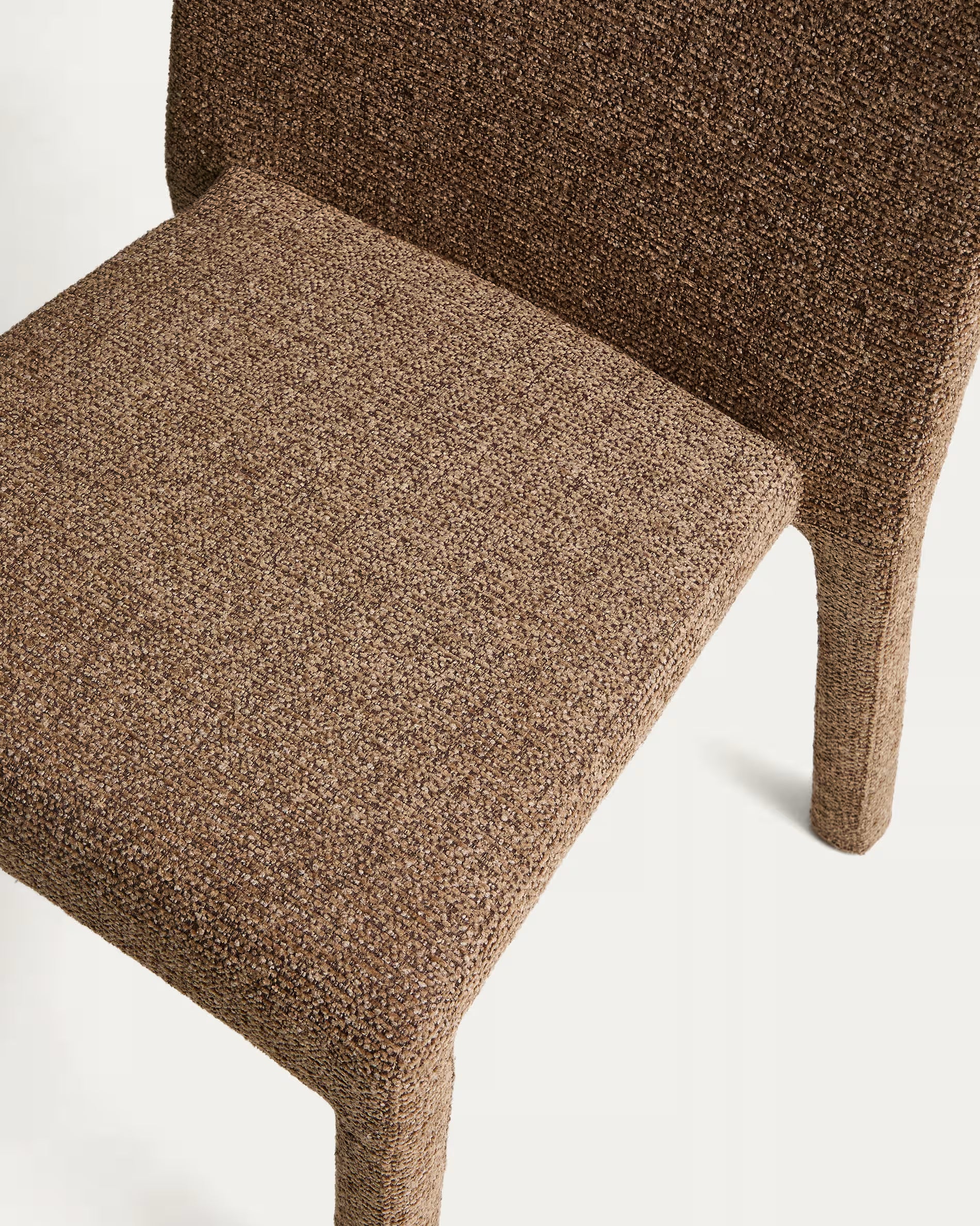 Stuhl LORIA schokoladenfarbener Chenille