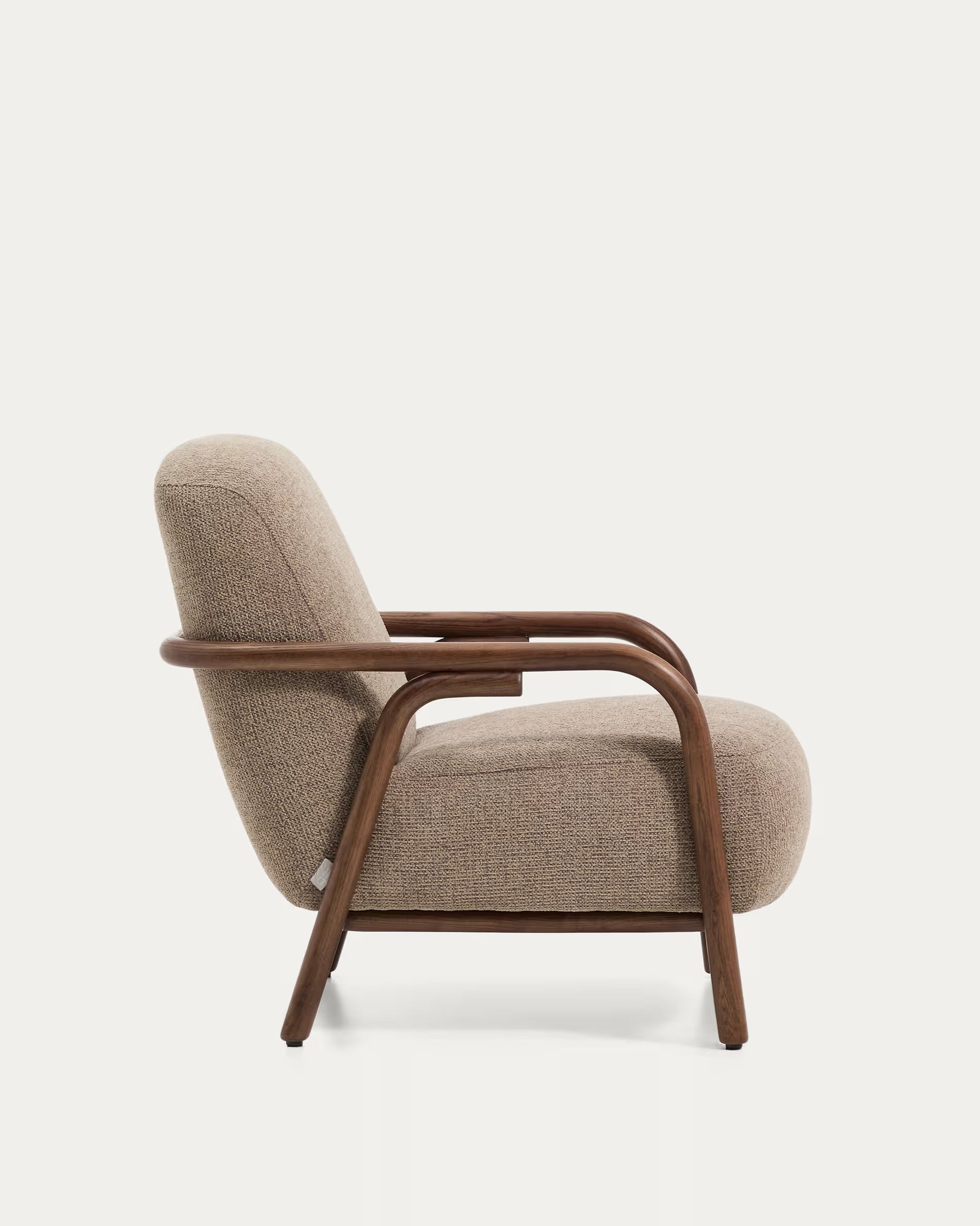 SYLO armchair taupe with dark ash base