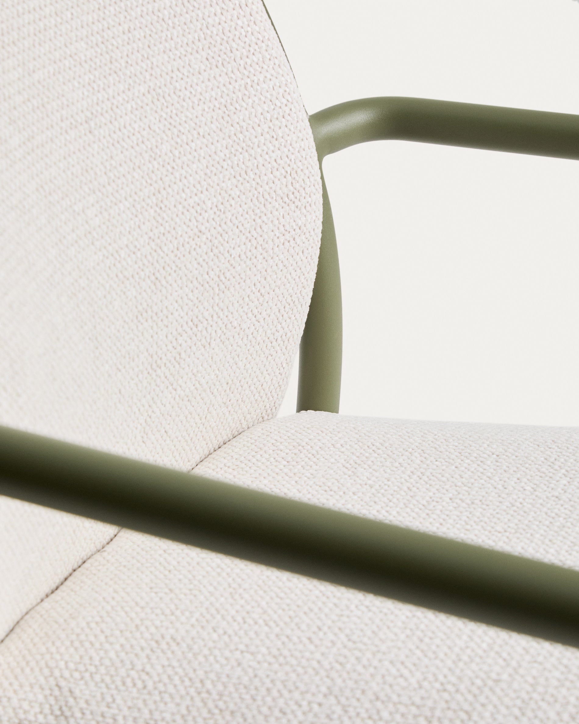 LINOSA Garden Chair Beige with Green Base