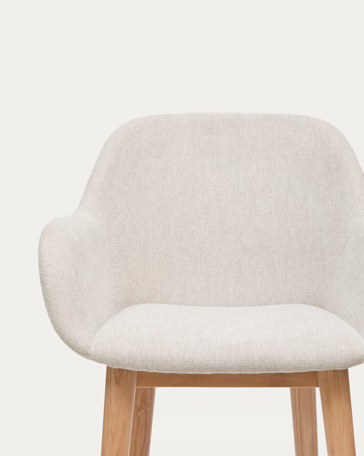 Beige Reitstuhl mit Aschenbasis