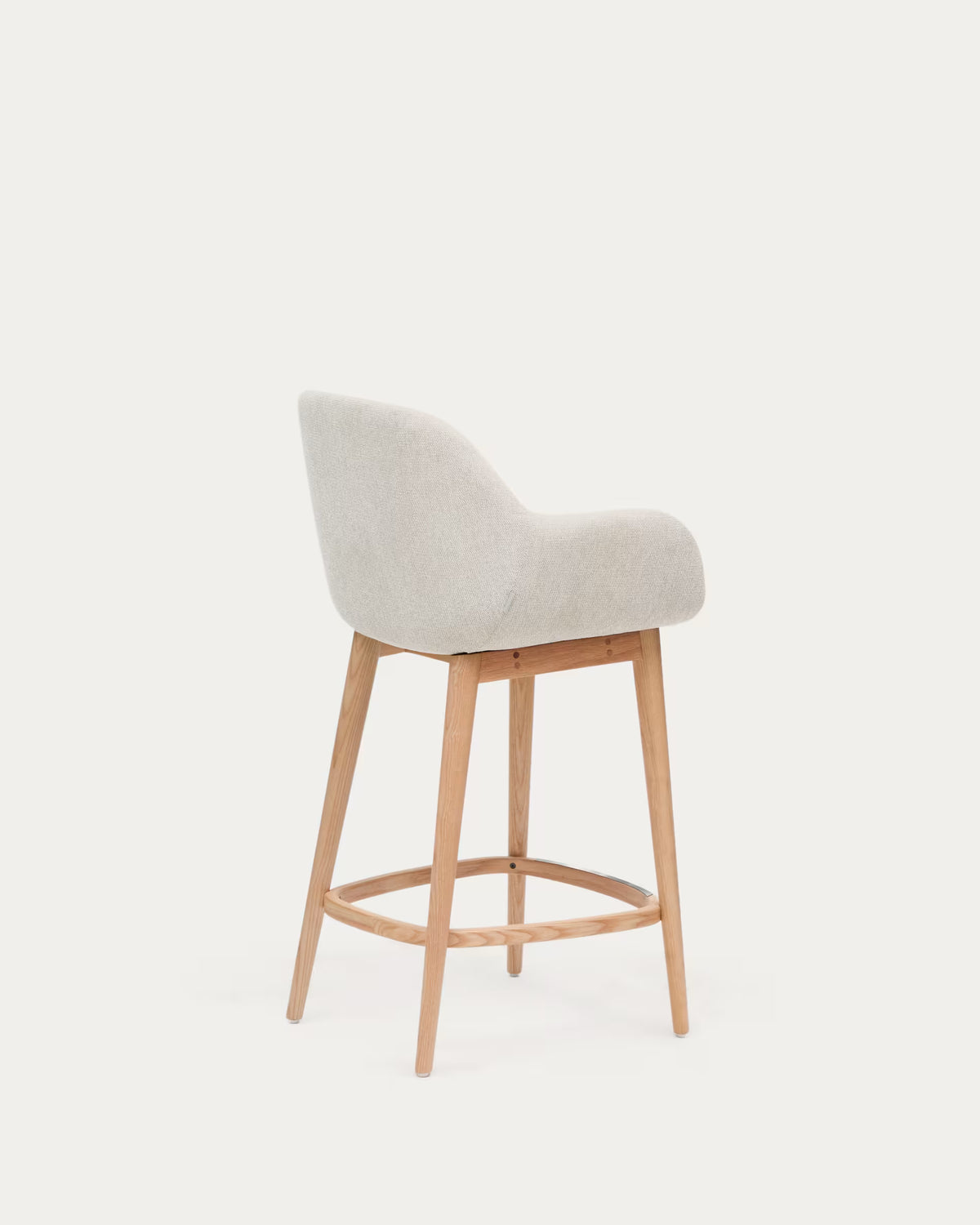 Beige Reitstuhl mit Aschenbasis