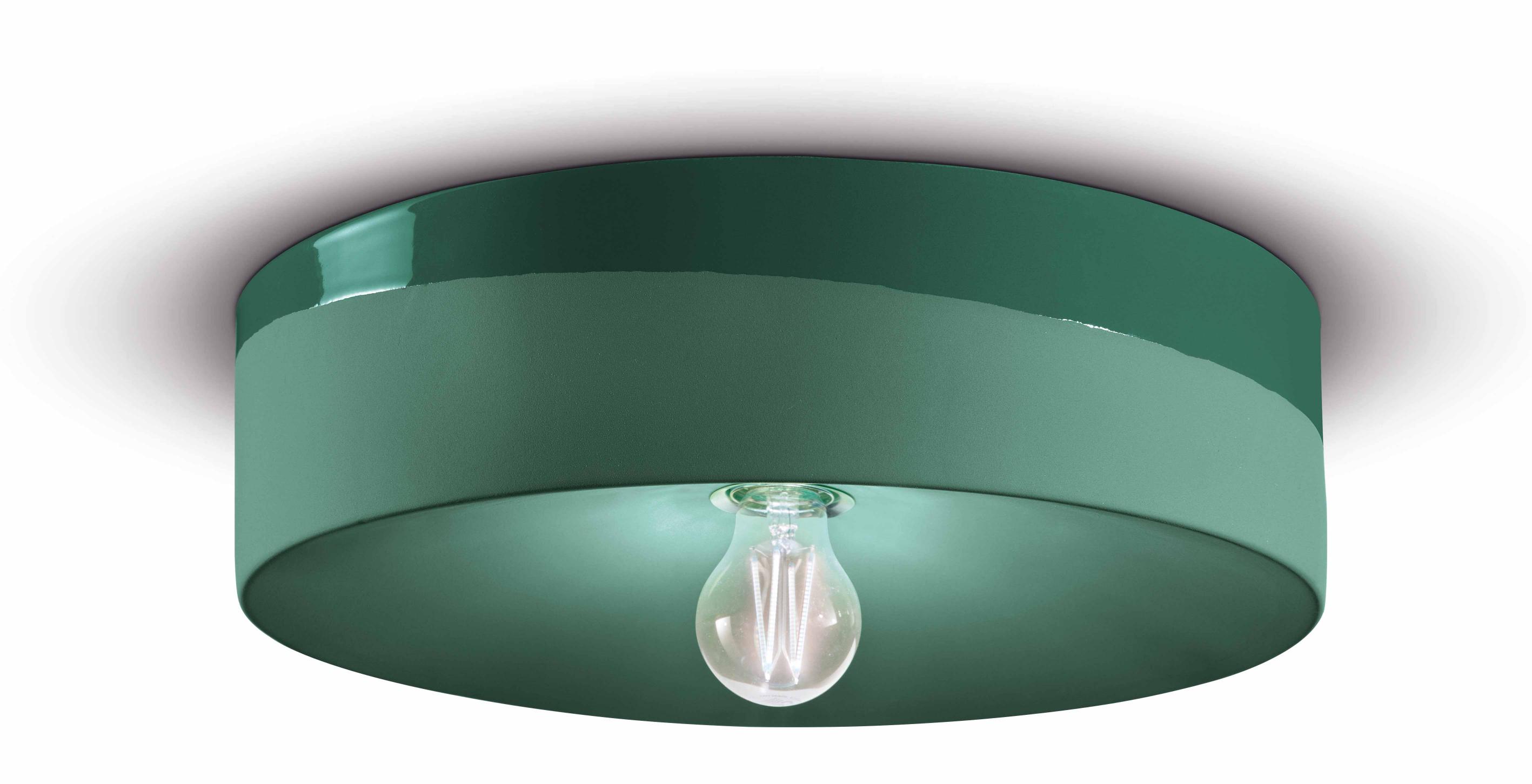 Ceramic wall lamp PI in sage green