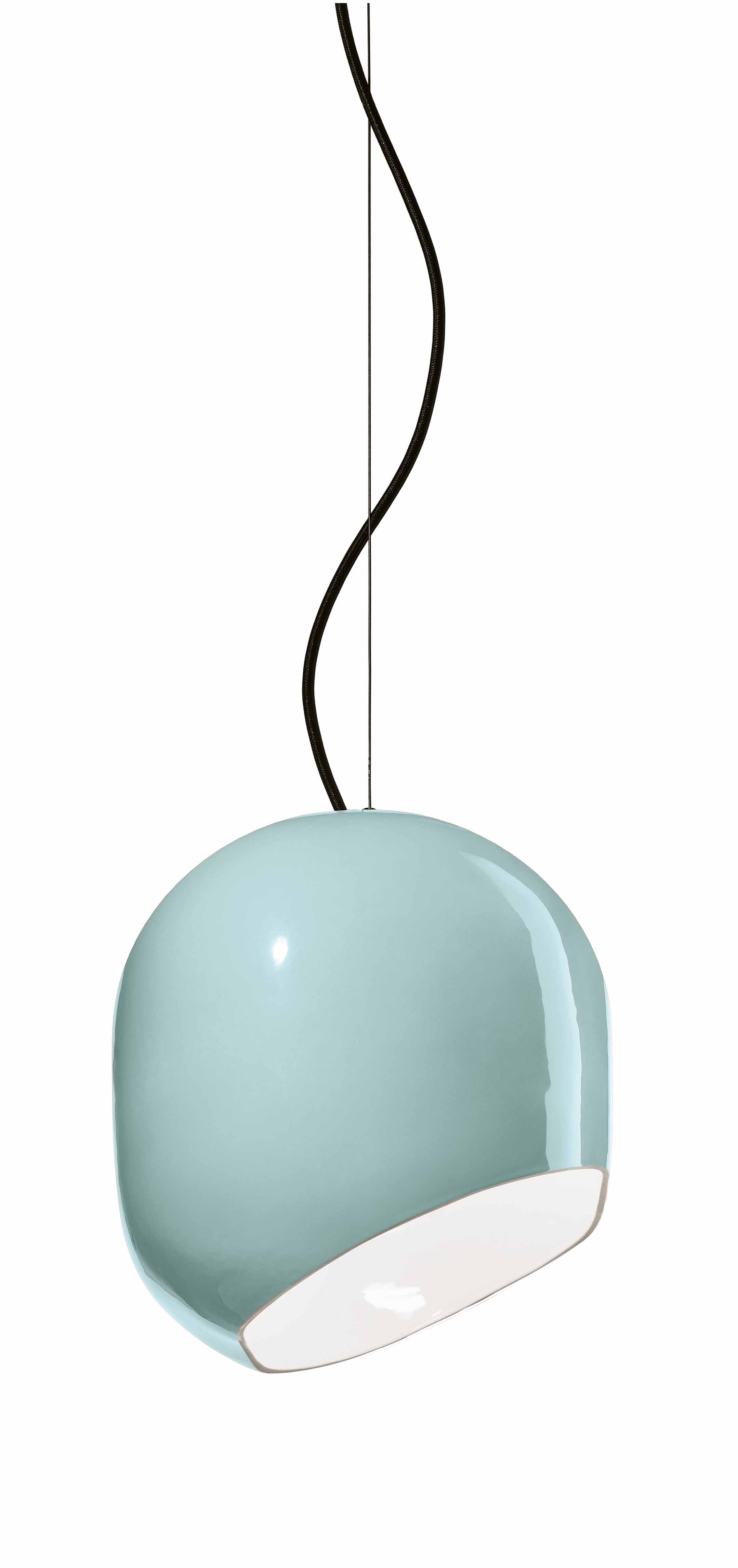 AYRTON blue ceramic pendant lamp