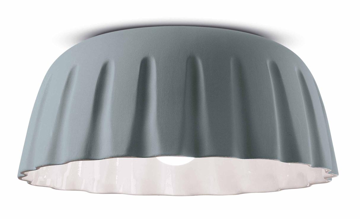 Ceramic ceiling lamp MADAME GRES gray