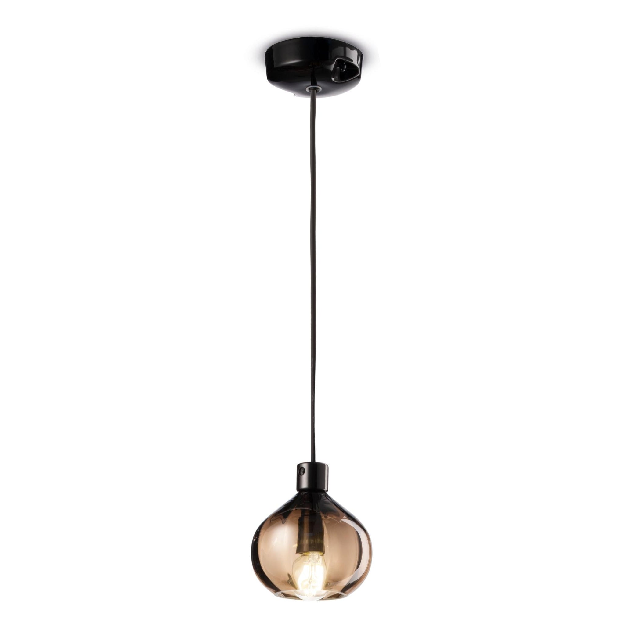 AFOXÉ pendant lamp brown glass
