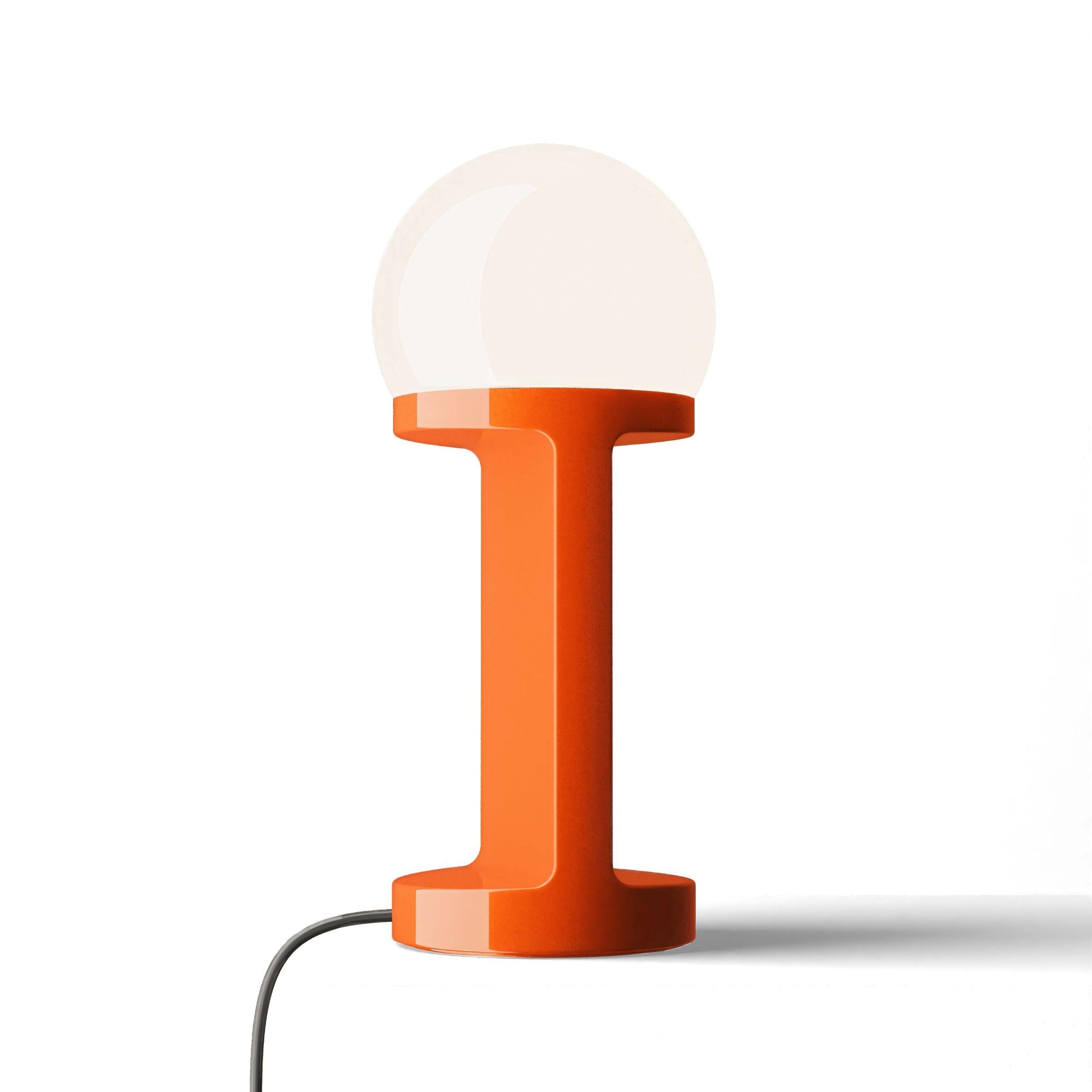 HABEA ceramic table lamp orange