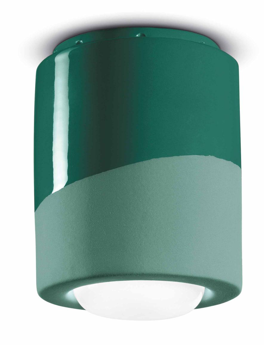 Ceramic spot lamp PI sage green