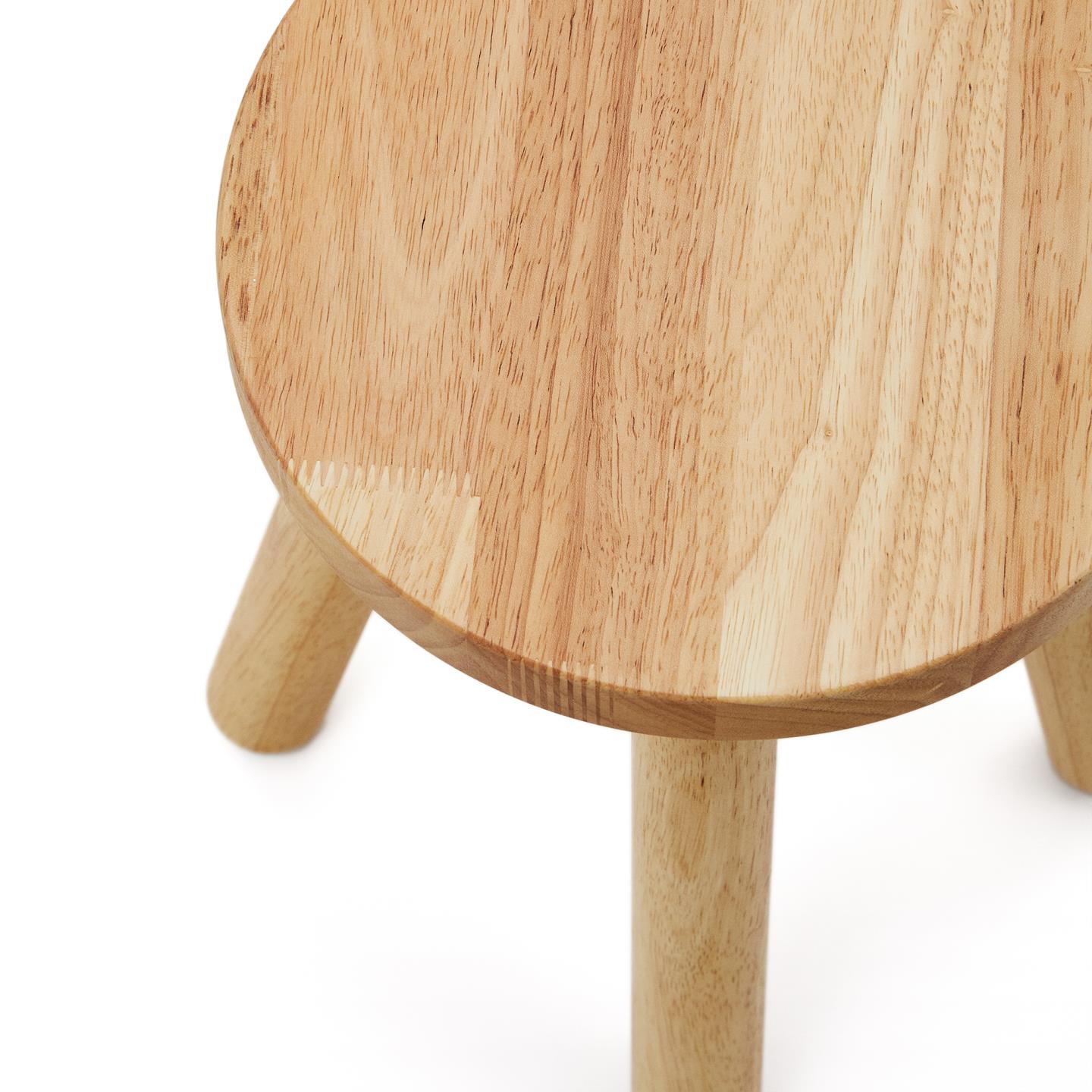 Stołek dziecięcy DILCIA lite drewno kauczukowe La Forma Eye on Design