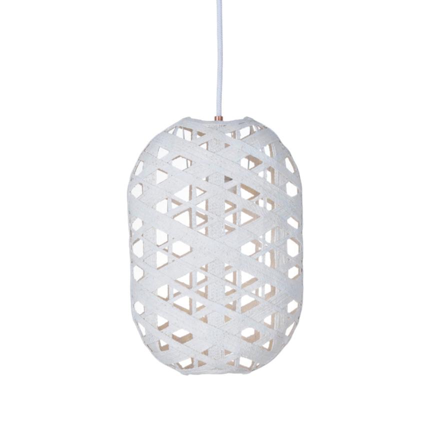 White capsule hanging lamp