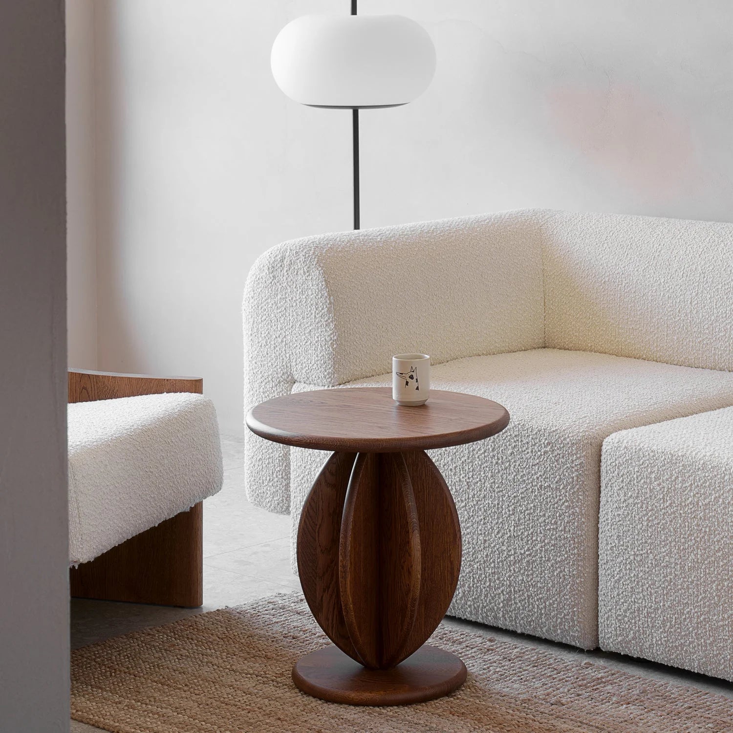 CITRUS Side Table Black Ash Wood