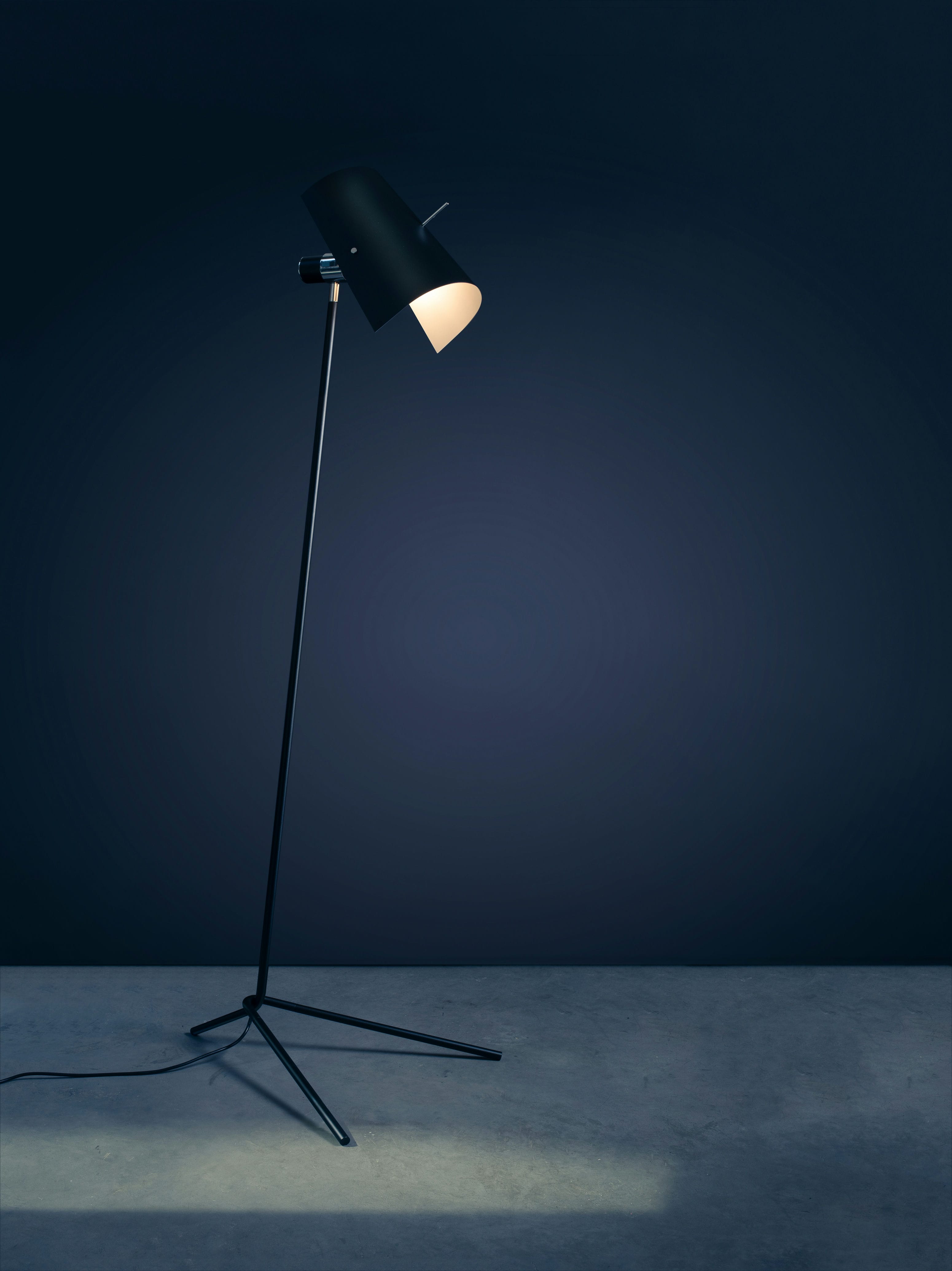 Stehlampe zum Lesen CLARITAS schwarz