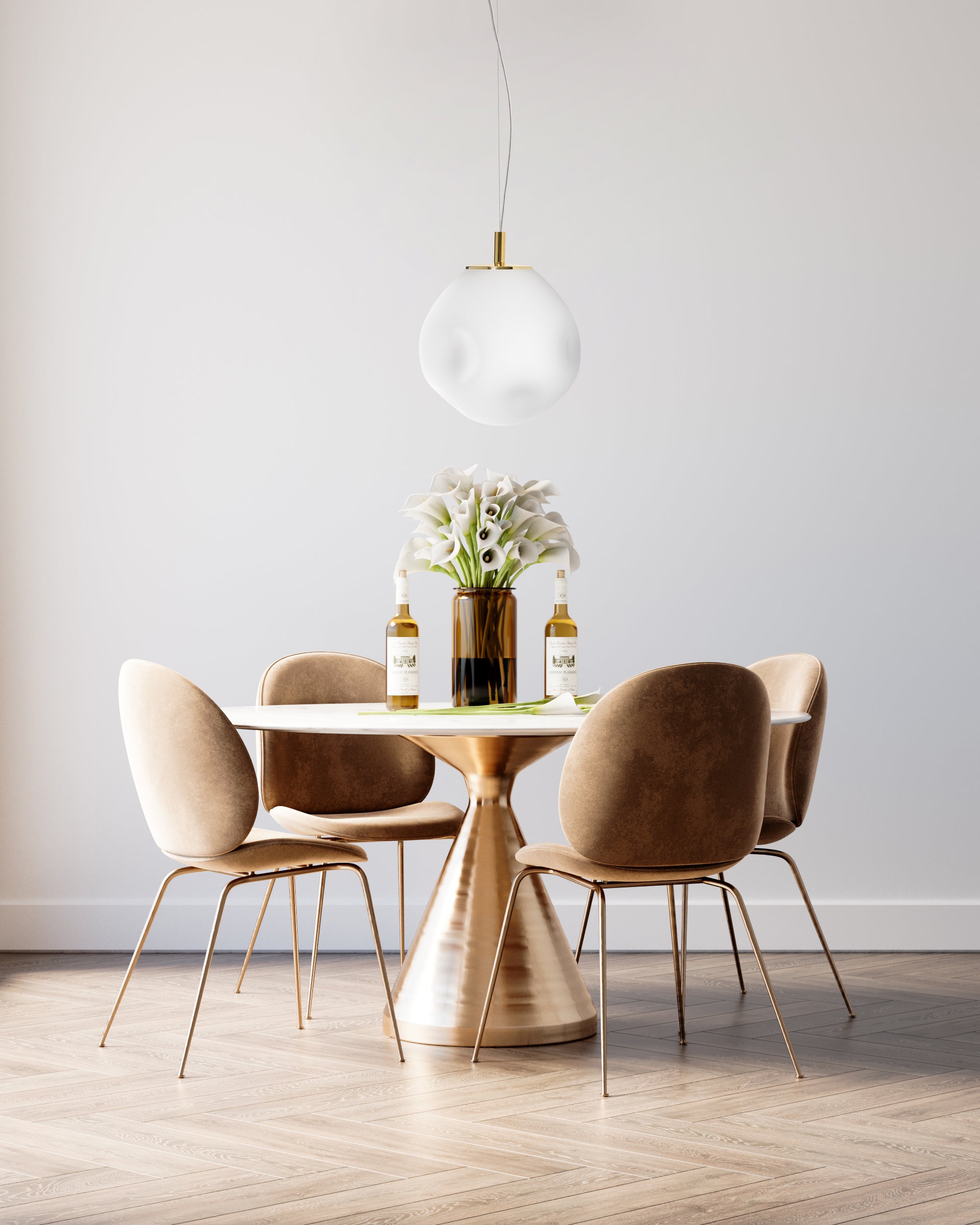 Pendelleuchte CLOE gold