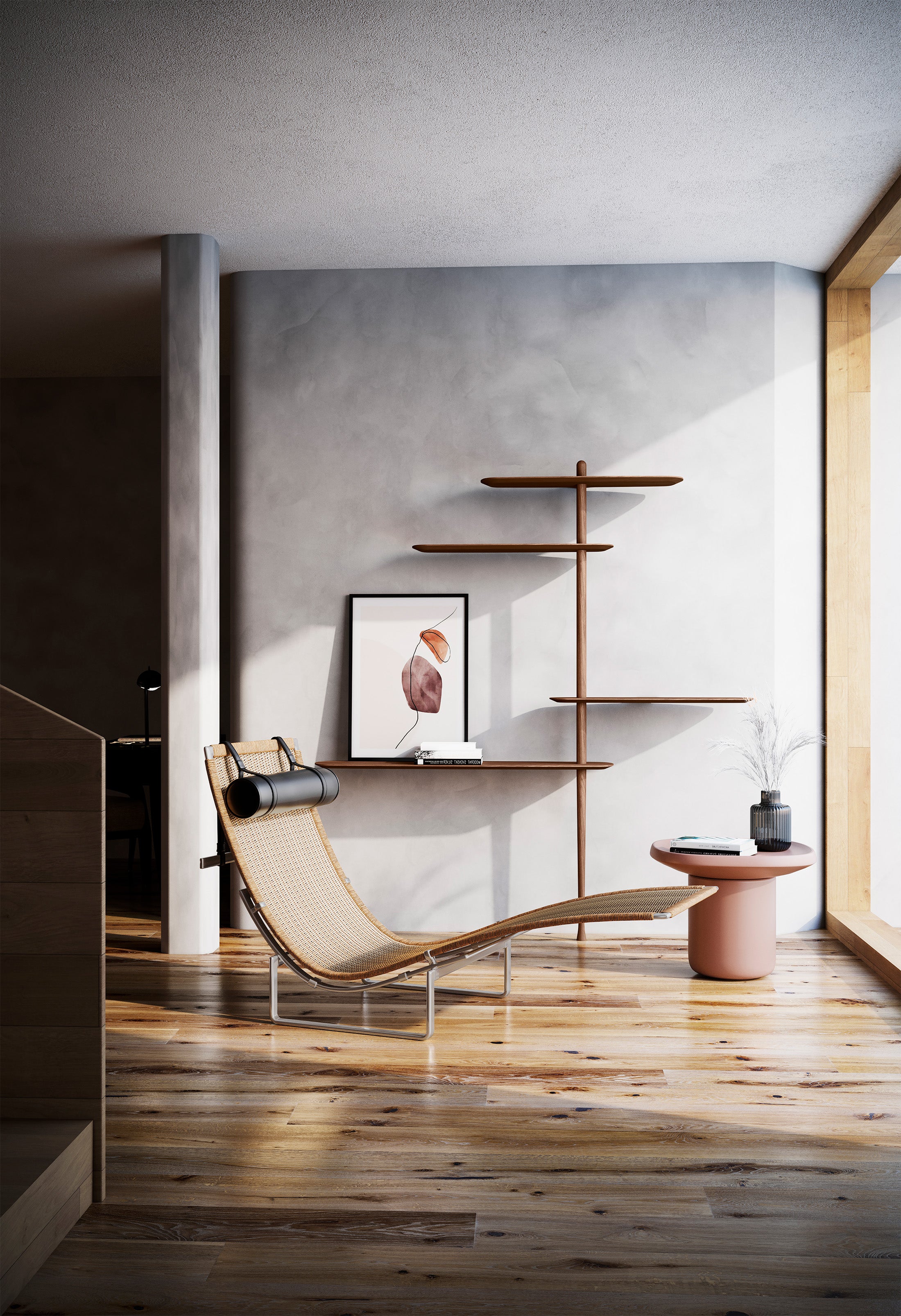 Regal UNICA - KONFIGURATION 08 schwarzer Eschenfurnier