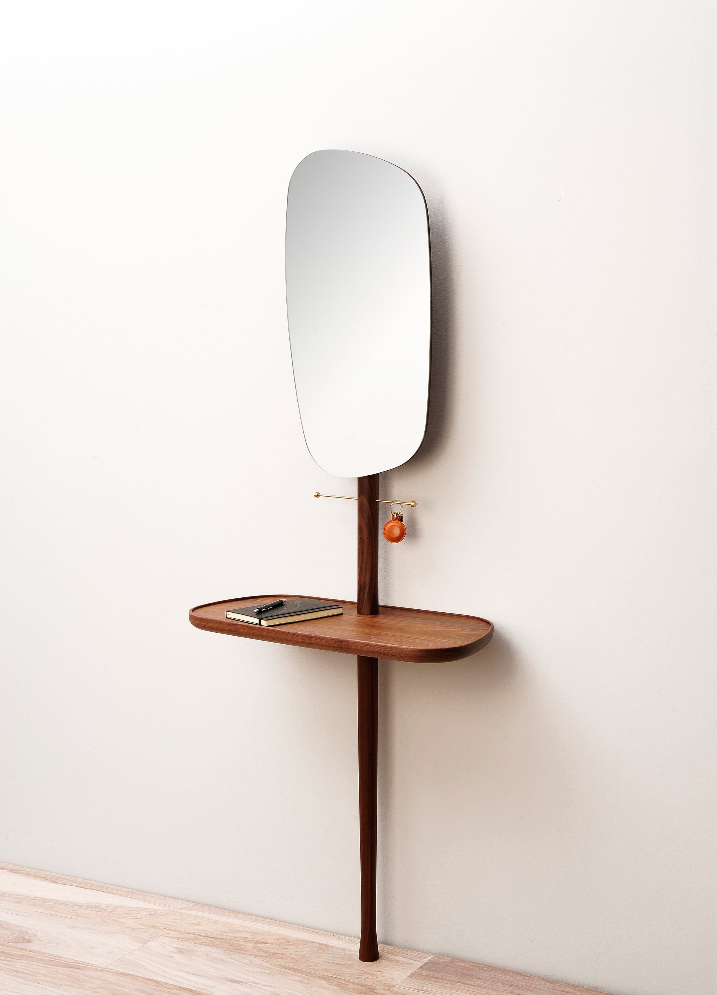 Wandkonsole mit Spiegel FOYER lite Holz