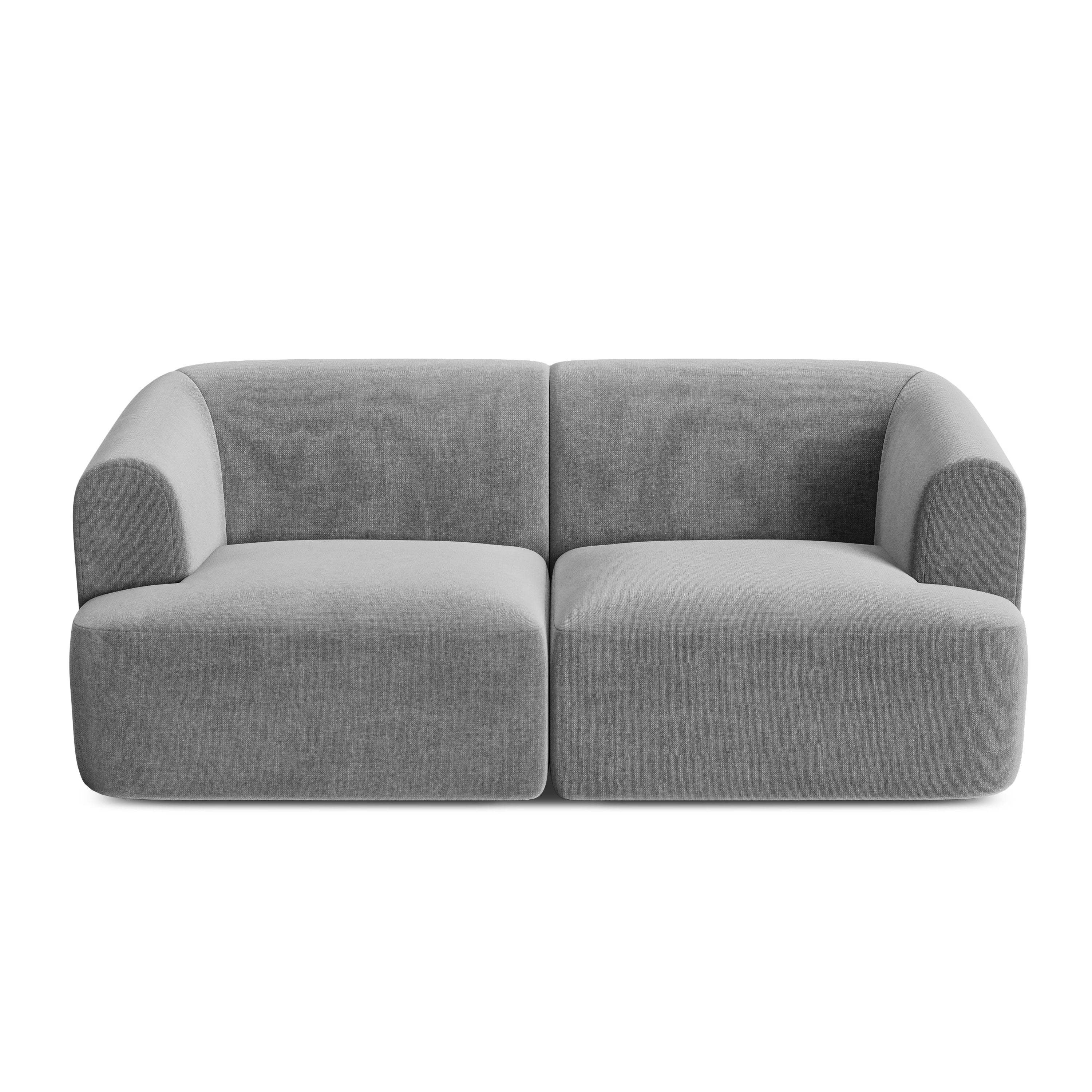 Sofa aus Samt 2-sitzig CAMPI grau