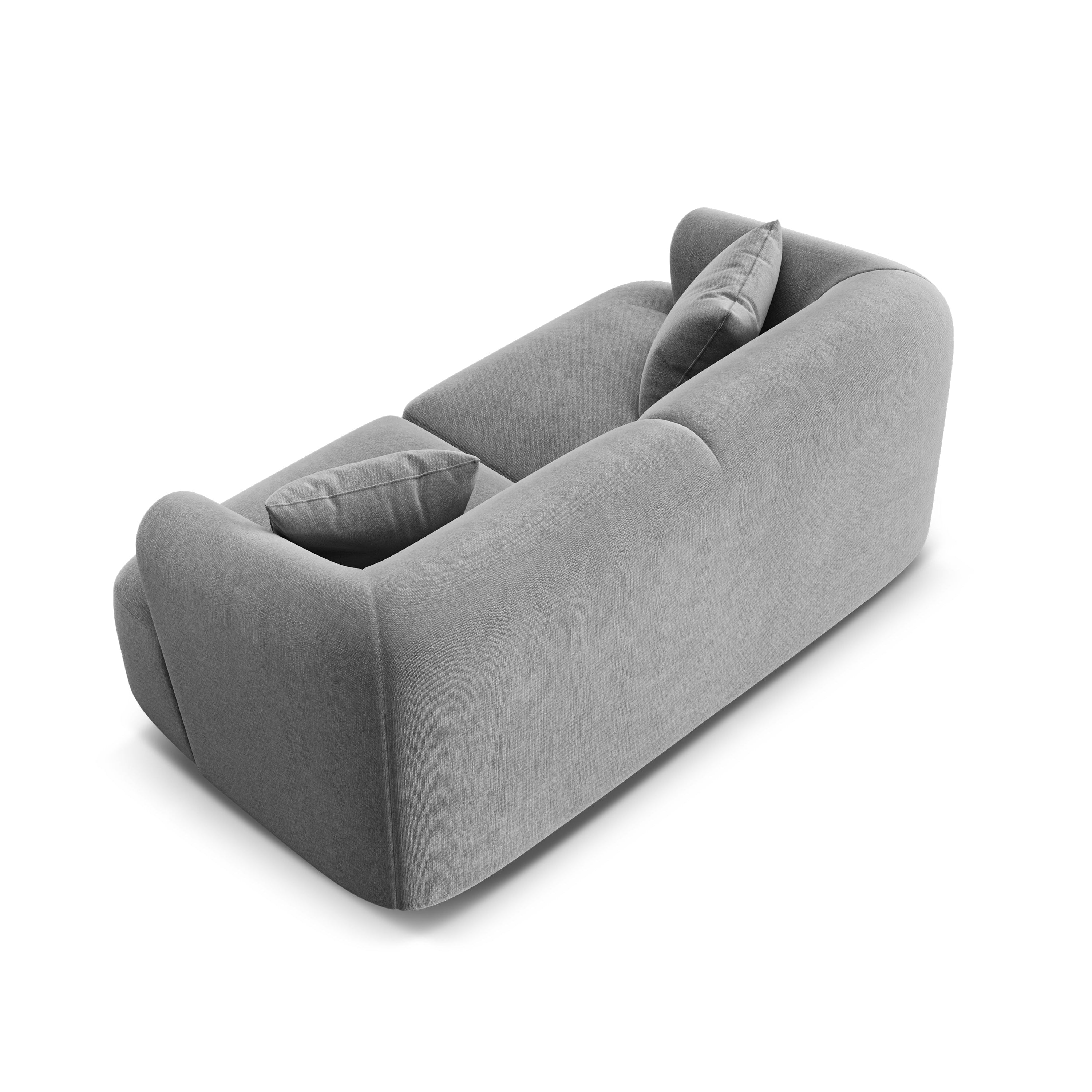 Sofa aus Samt 2-sitzig CAMPI grau