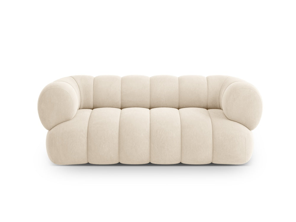 Sofa 2-sitzige Samt KOGE beige