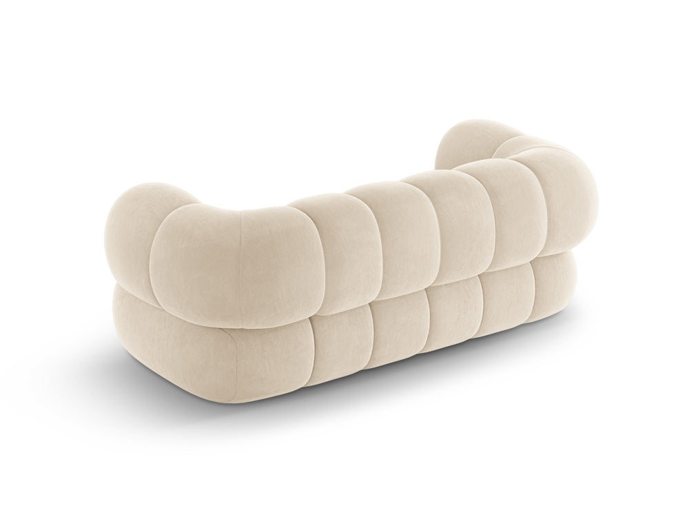 Sofa 2-sitzige Samt KOGE beige