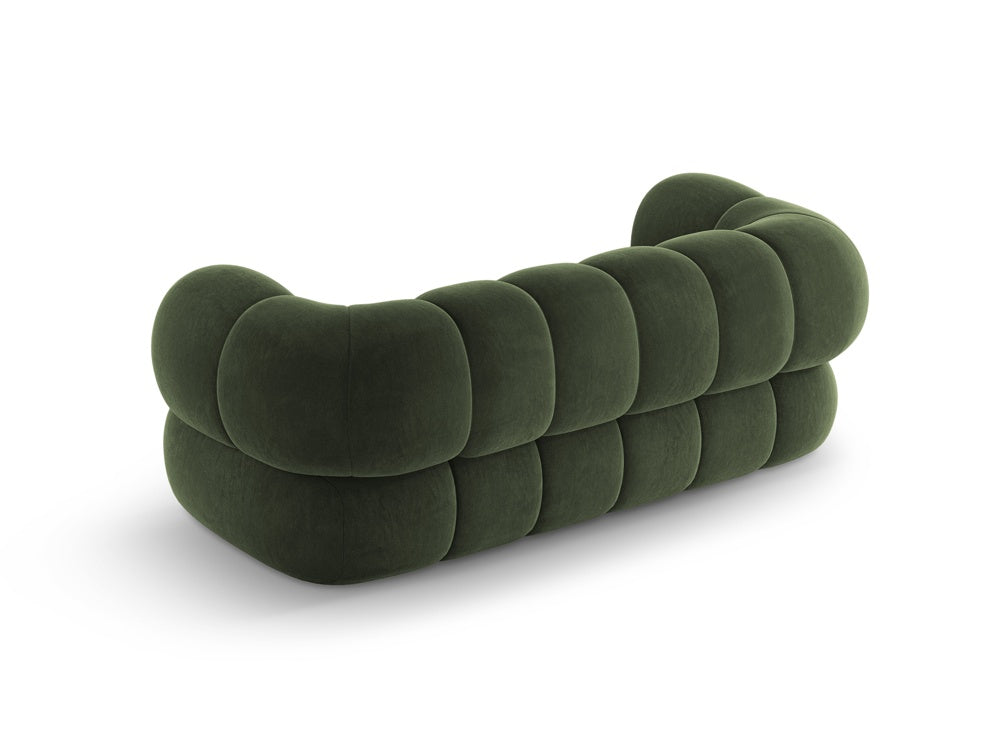 Sofa 2-sitzig aus Samt KOGE grün