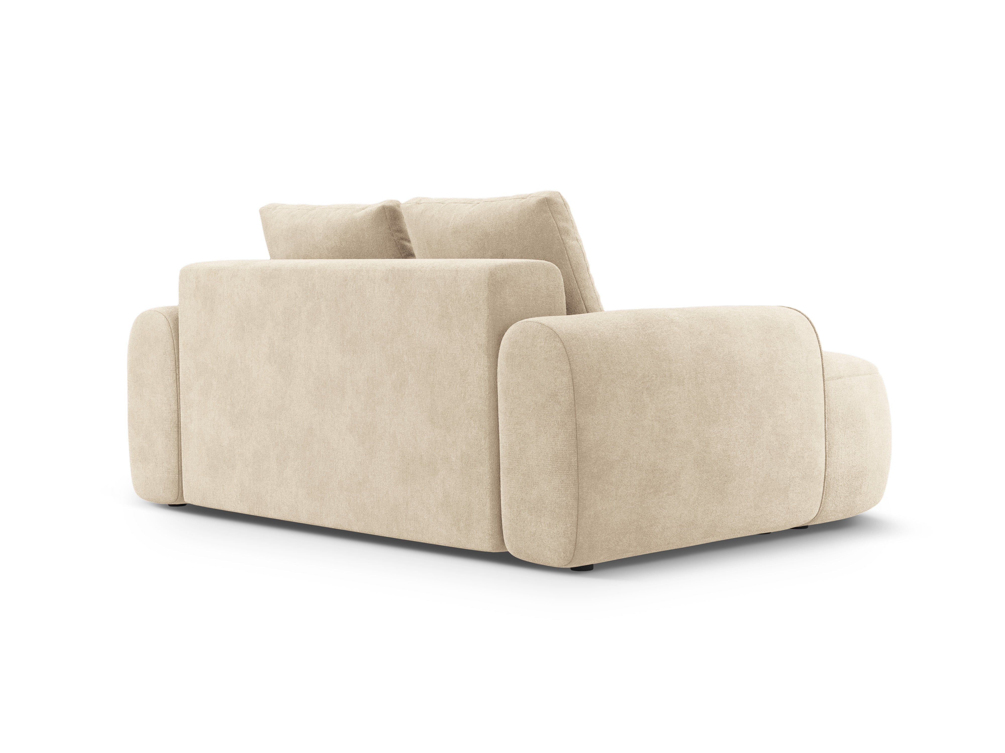 Samtsofa 2-sitzig LINZ hellbeige