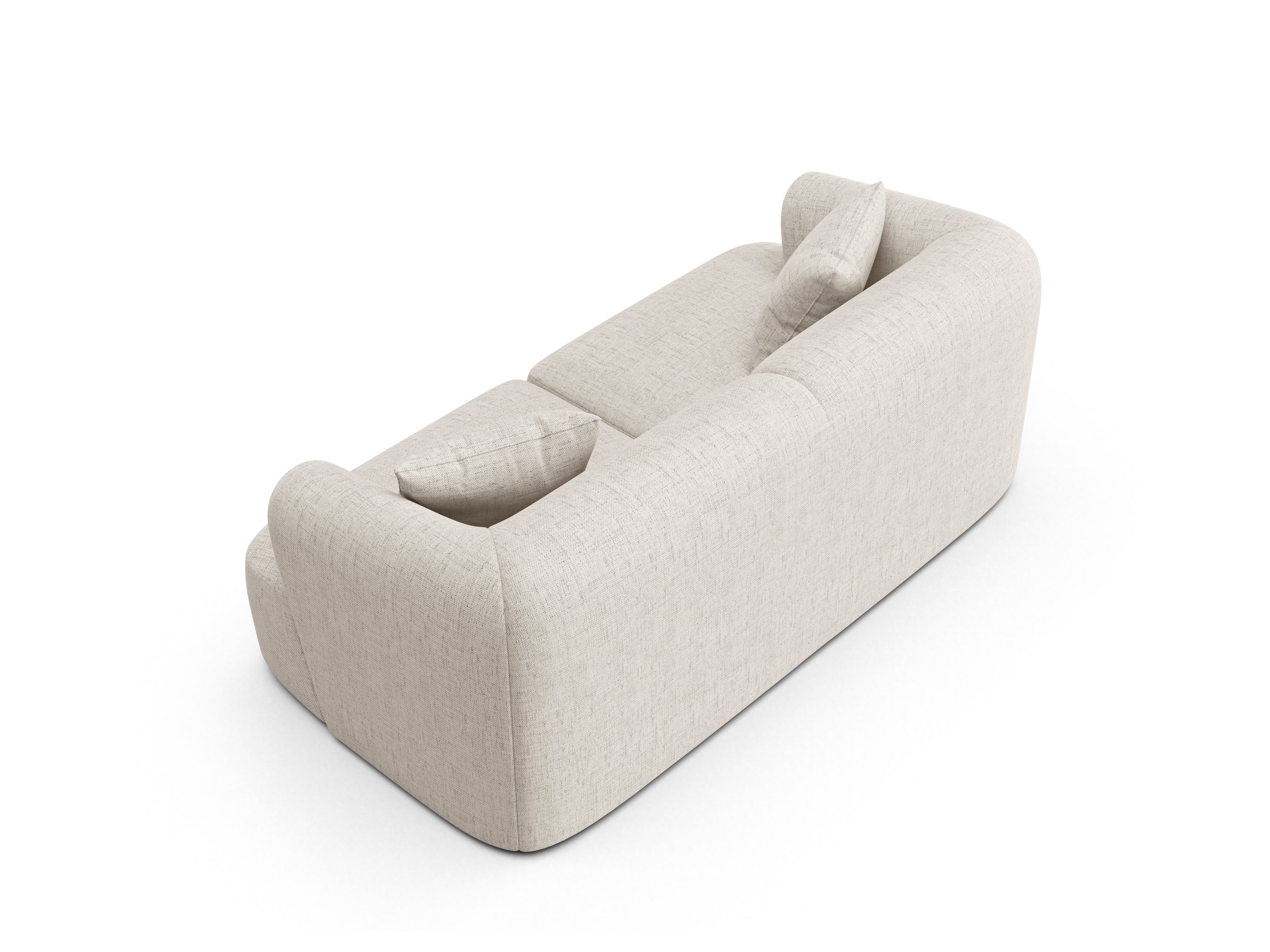 Sofa 2-Sitzer CAMPI creme Chenille