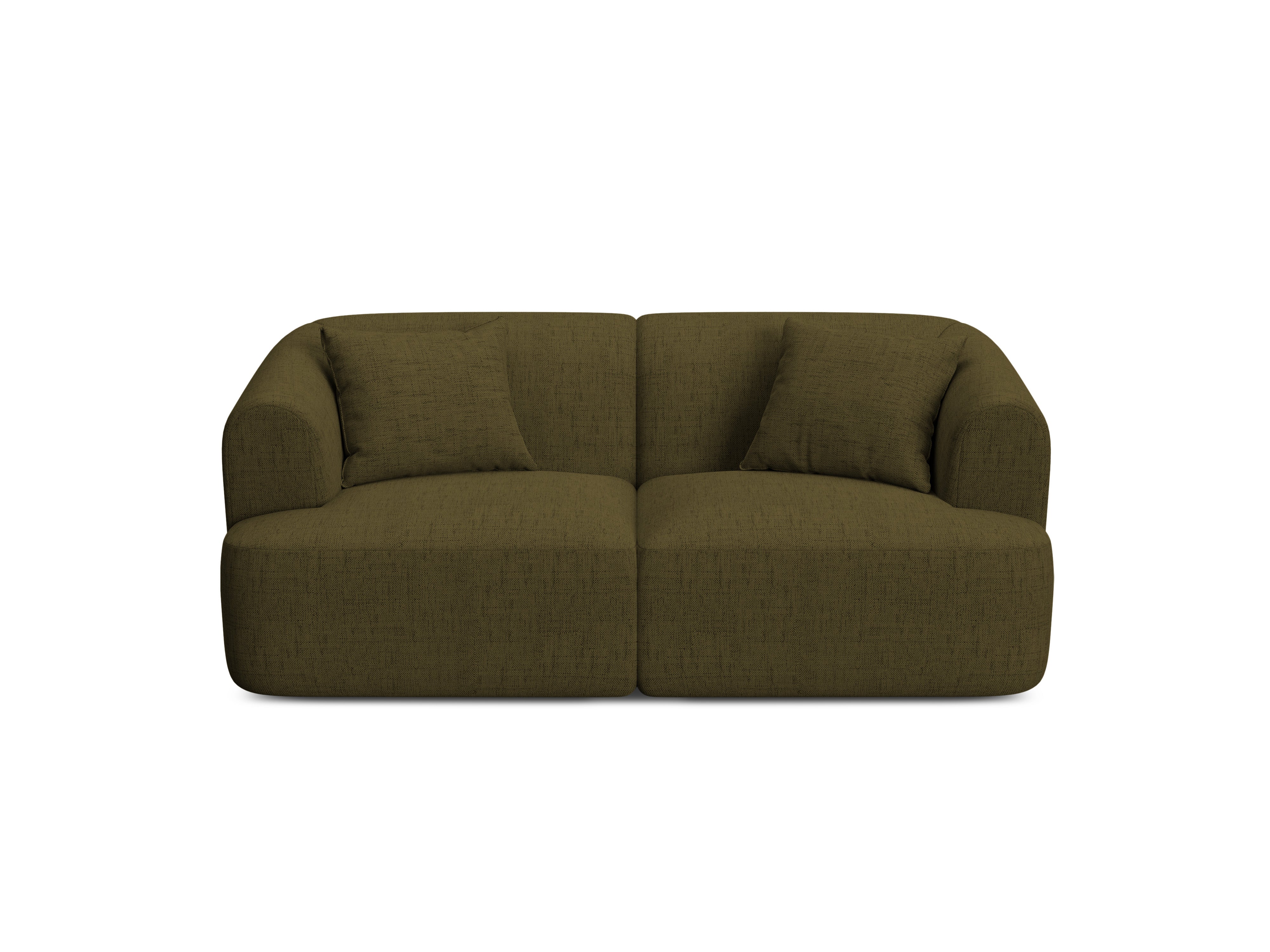 Sofa 2-sitzig CAMPI grün Chenille
