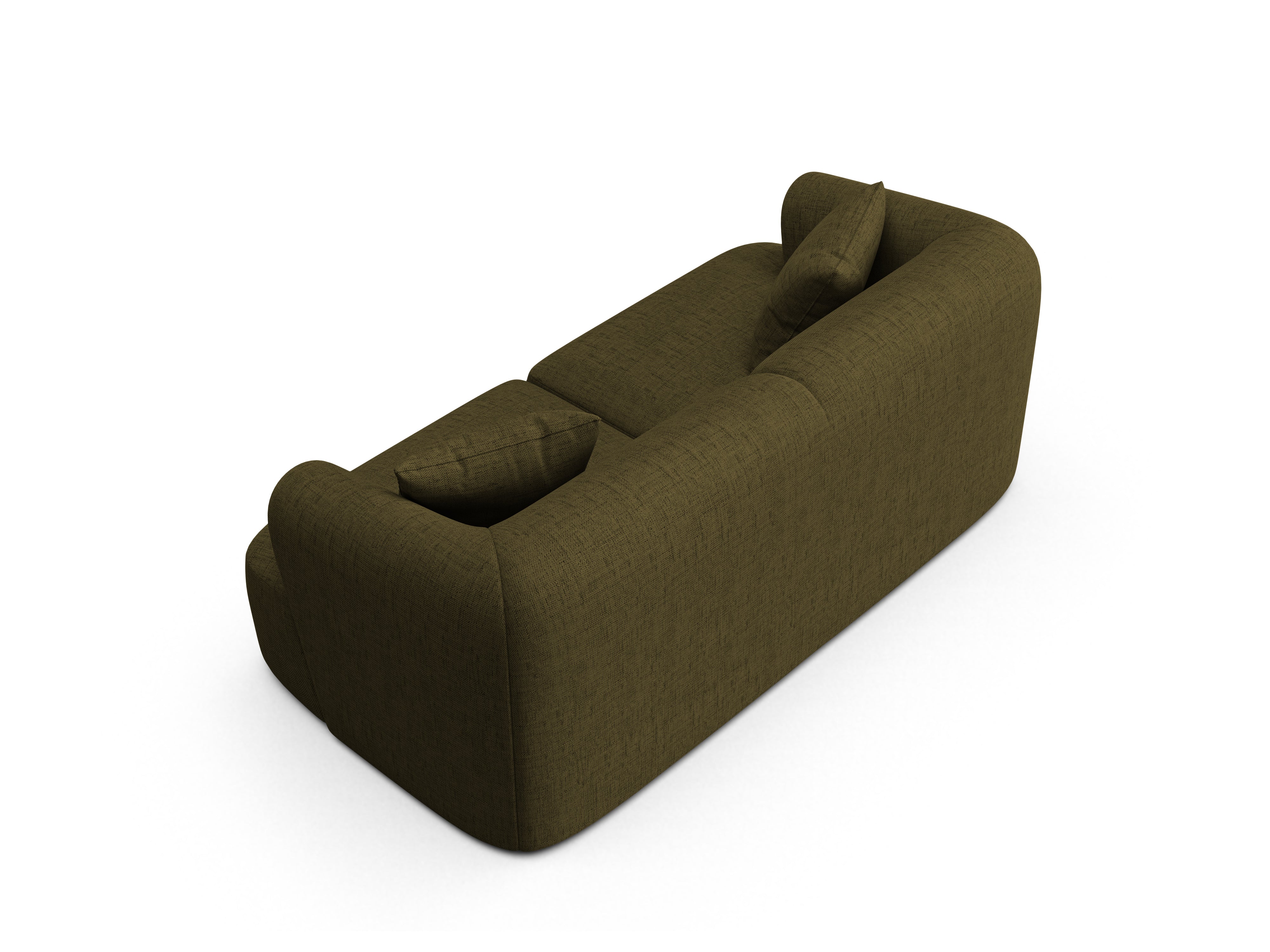 Sofa 2-sitzig CAMPI grün Chenille