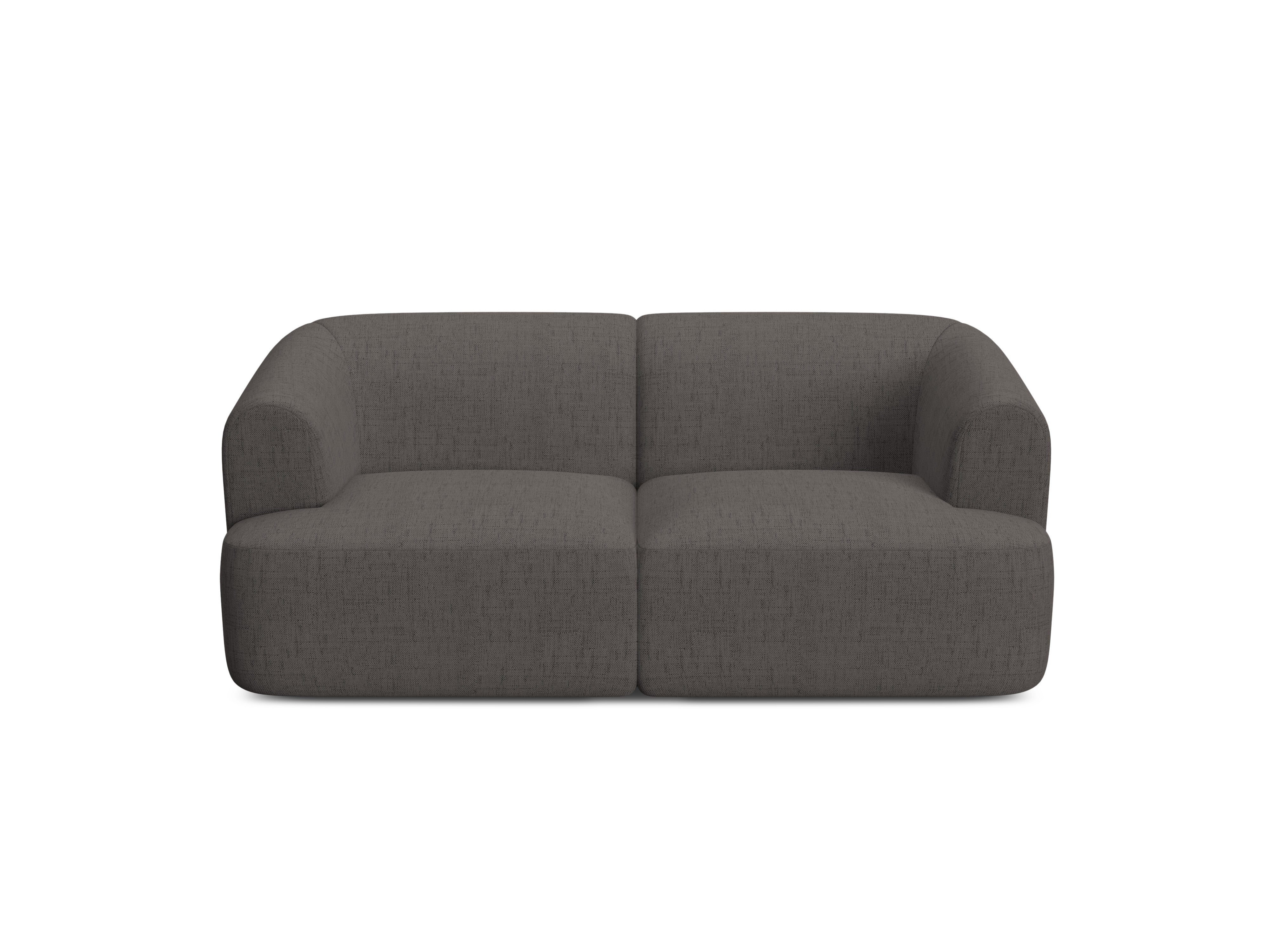 Sofa 2-sitzig CAMPI graues Chenille