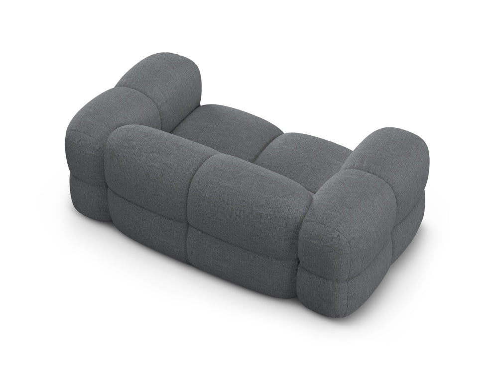 Sofa 2-sitzig LORETTO grau-blau