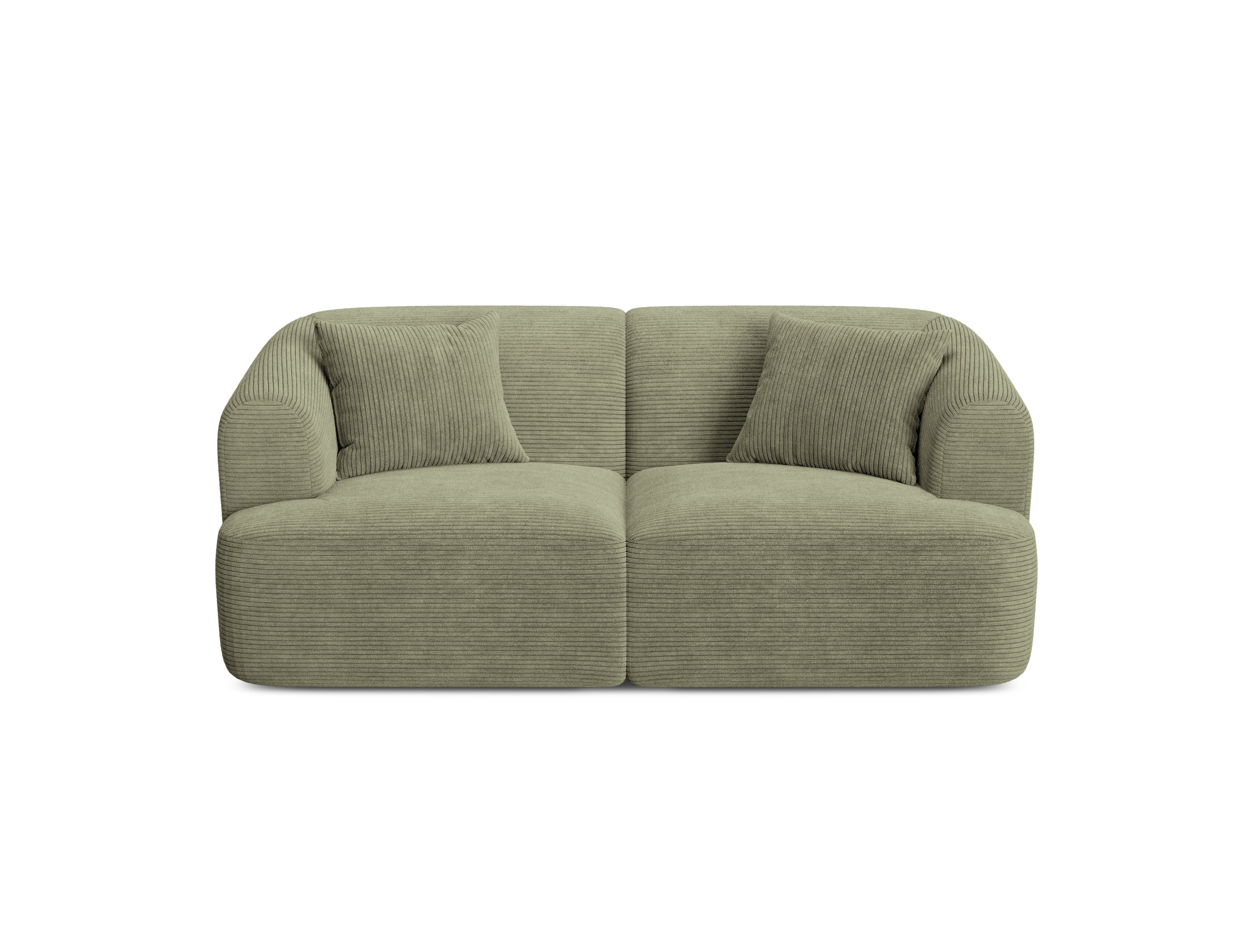 Sofa 2-Sitzer CAMPI grün Cord