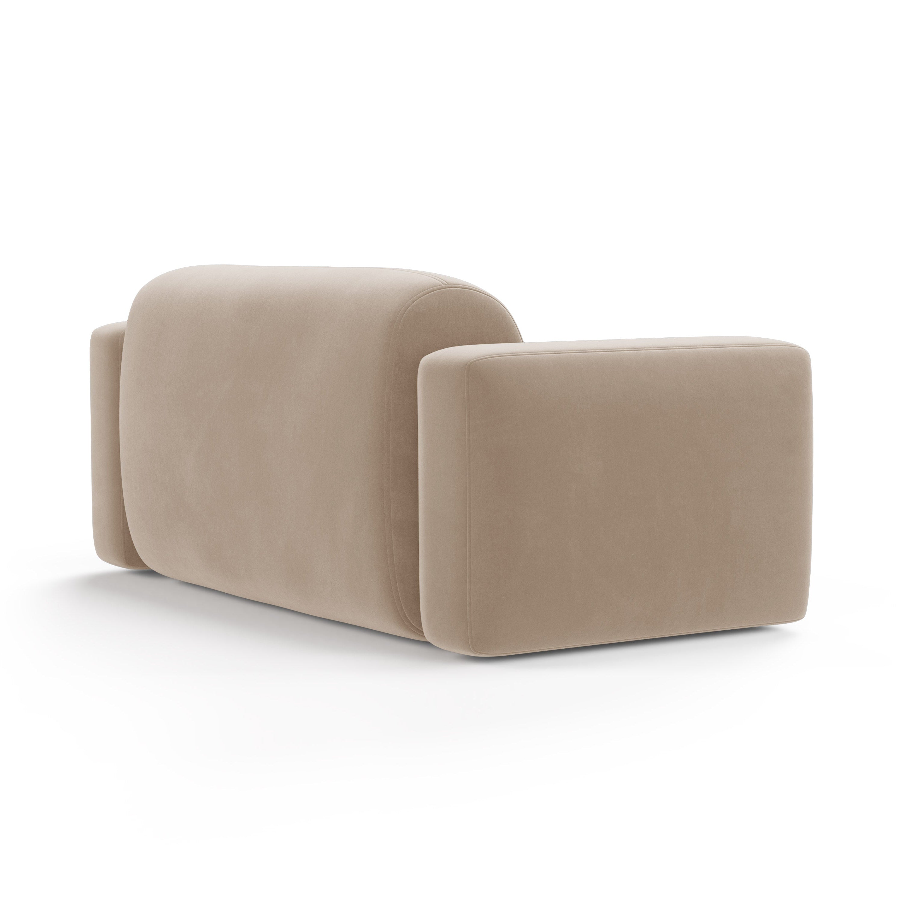 Velvet 2-Seater Sofa STRINO Beige