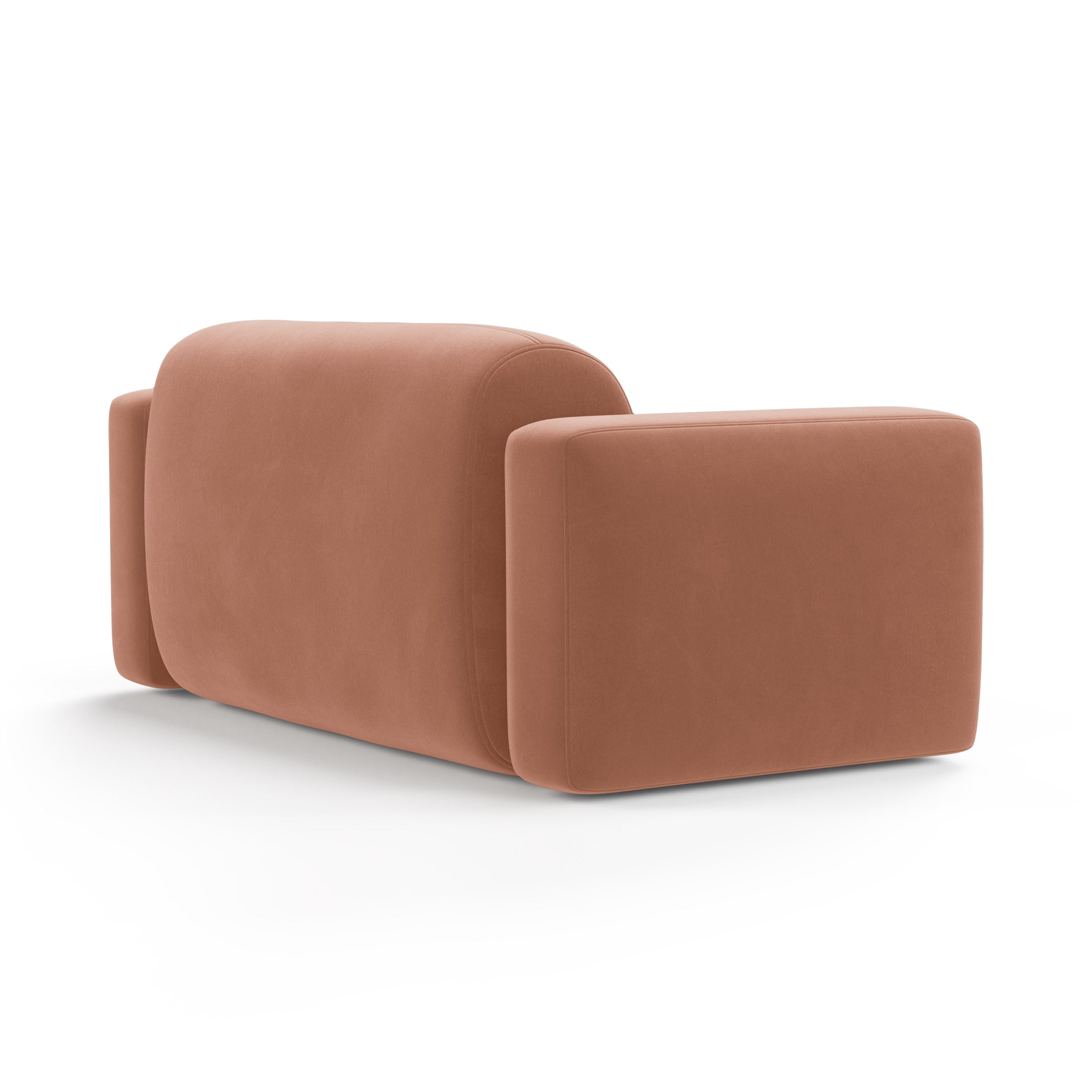 Velvet 2-Seater Sofa STRINO Pink